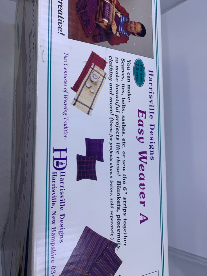 Vintage Harrisville Designs Easy Weaver Hardwood Weaving Loom In Box