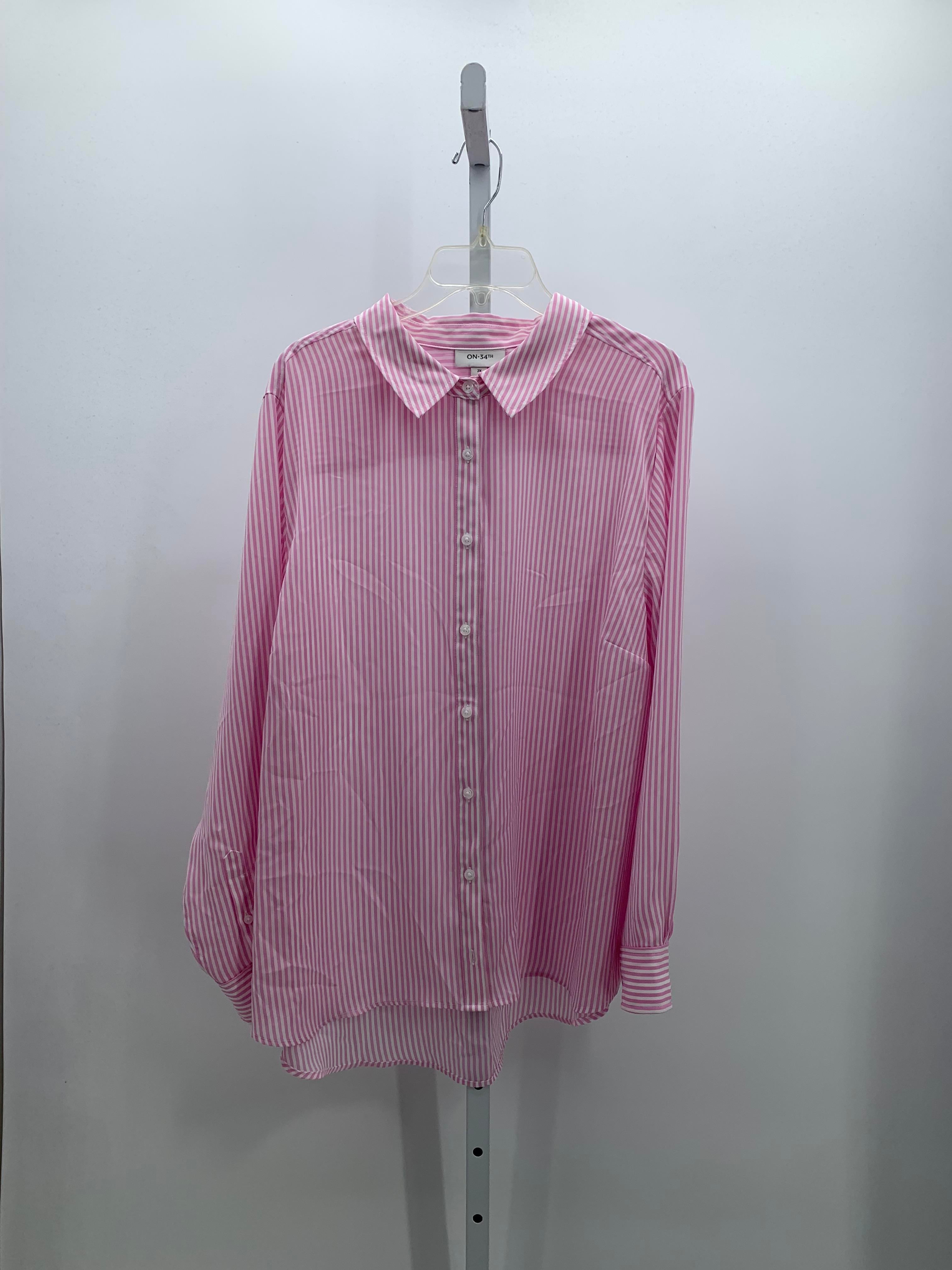 Size 2X Womens Long Sleeve Shirt