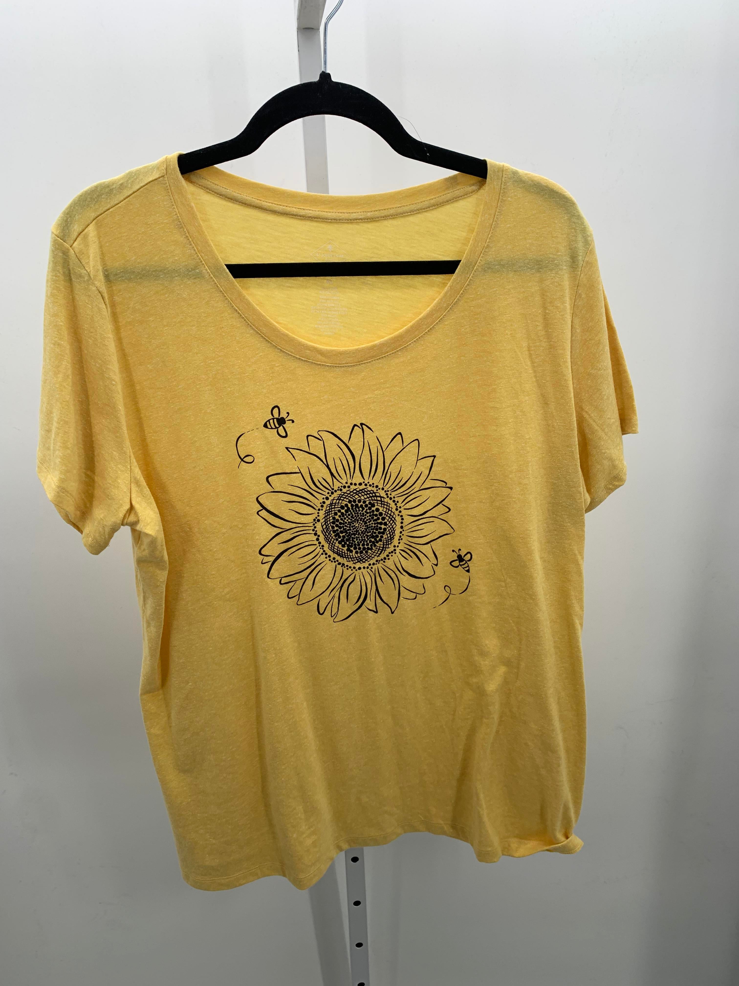 St. Johns Bay Size Extra Large Misses Short Sleeve Shirt
