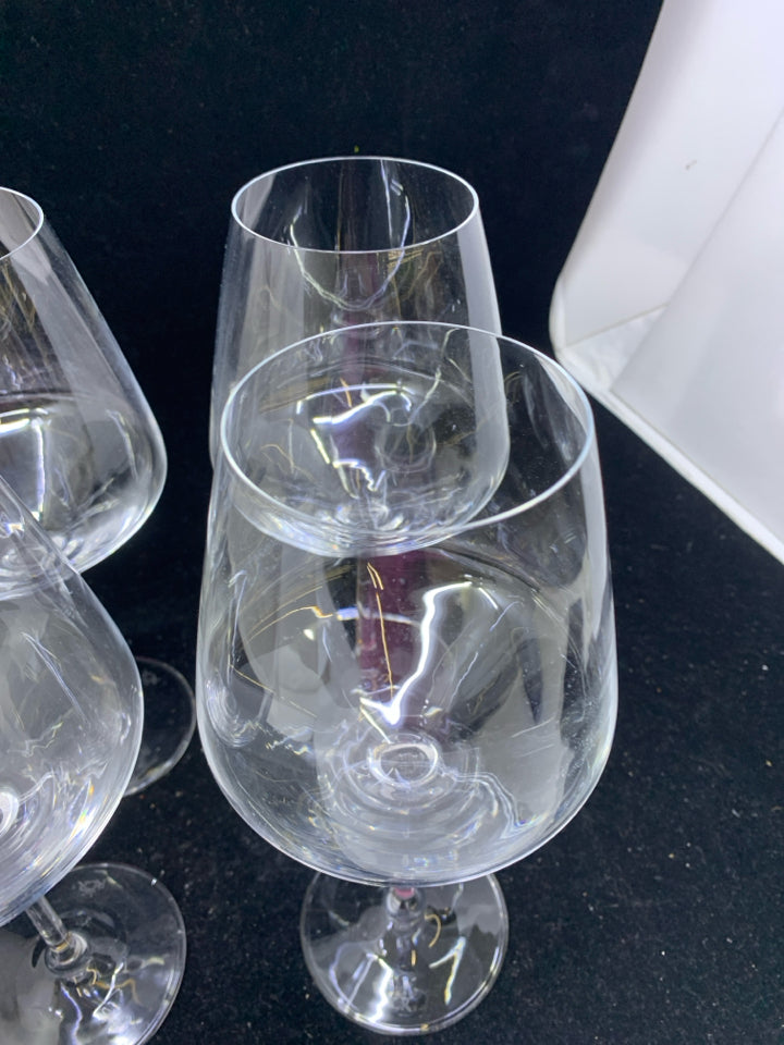 4 LARGE RCR WINE GLASSES.