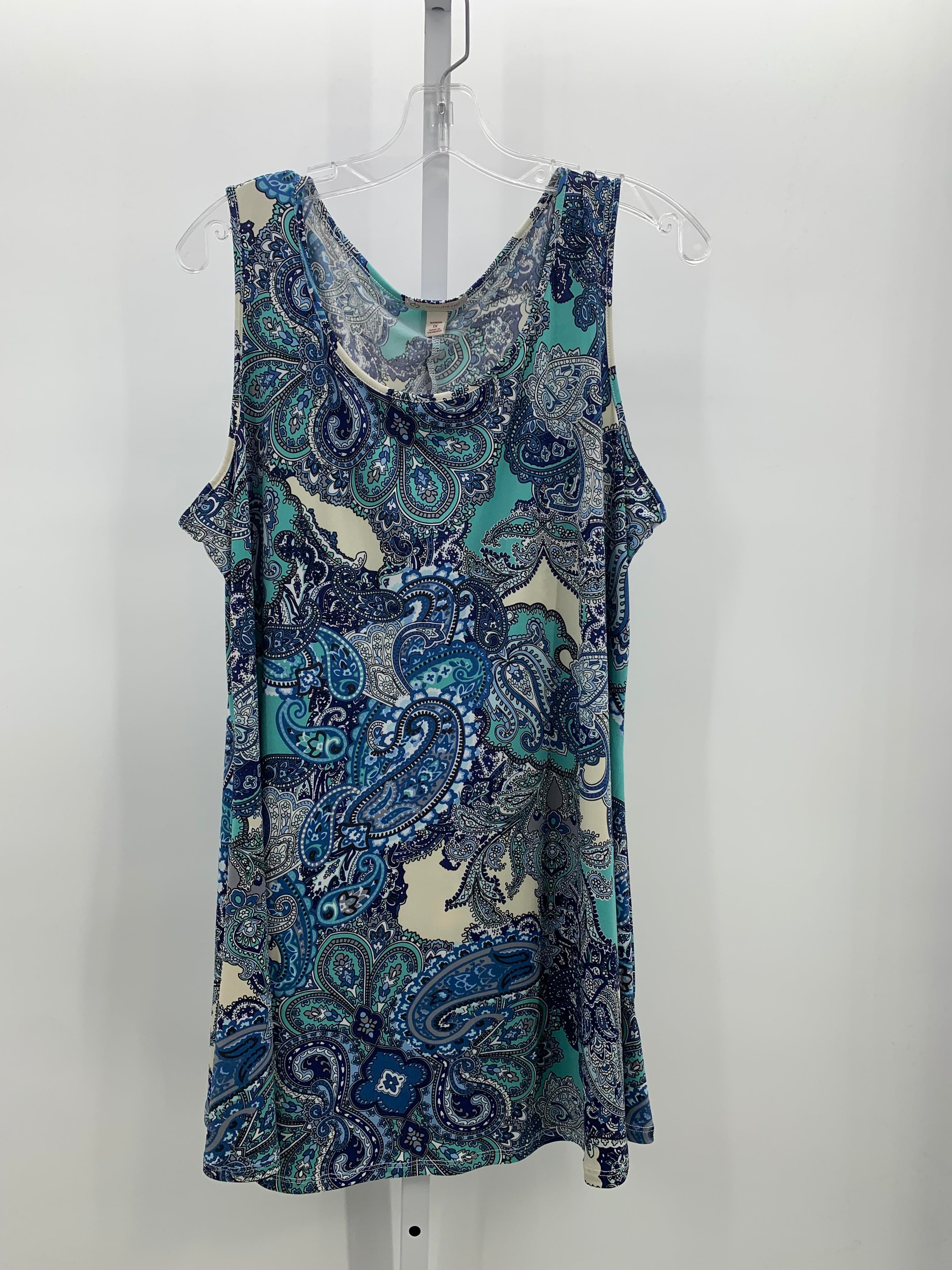 db Size 1X Womens Sleeveless Shirt