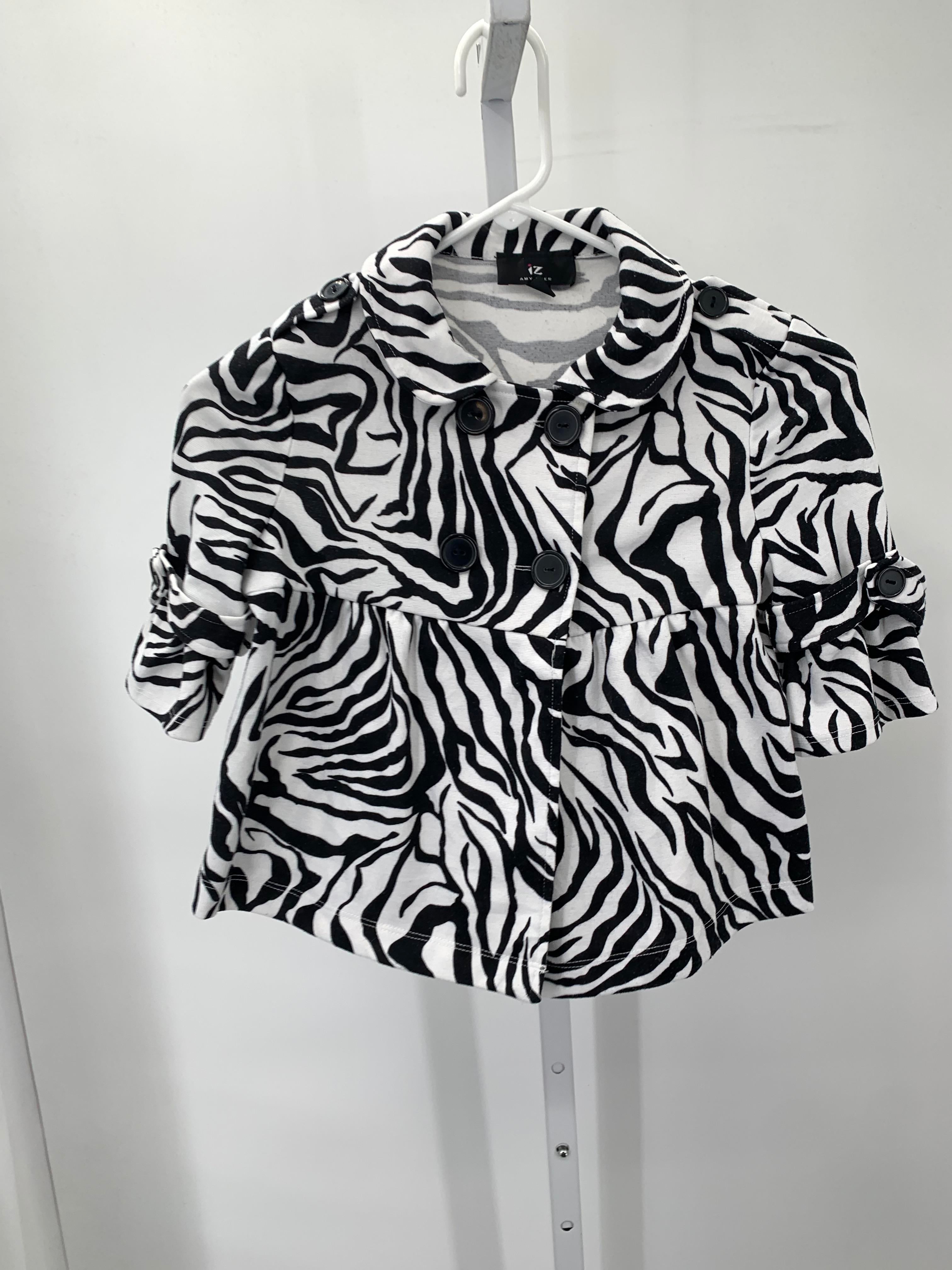 IZ Byer Size 10-12 Girls Sweat Jacket