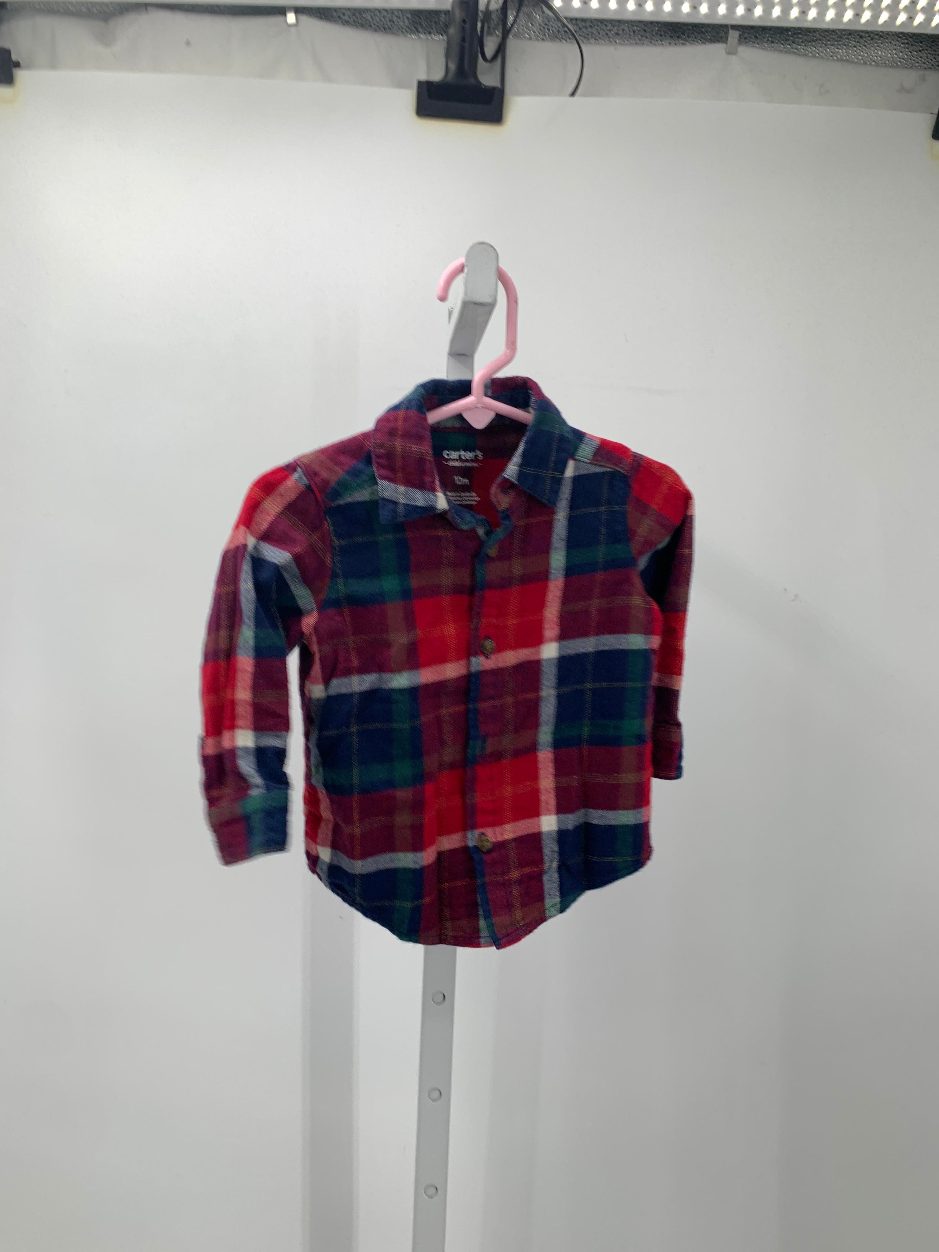 RED PLAID BTN DOWN