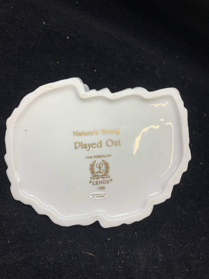 NIB LENOX BABY TIGERS NATURE'S YOUNG "PLAYED OUT".