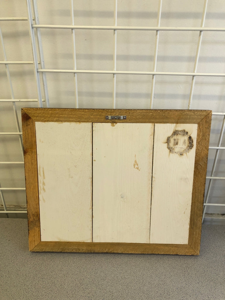 MERRY & BRIGHT W WOOD FRAME.