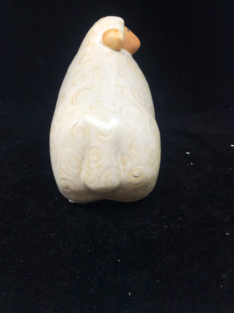 TAN SHEEP CERAMIC SHEEP.