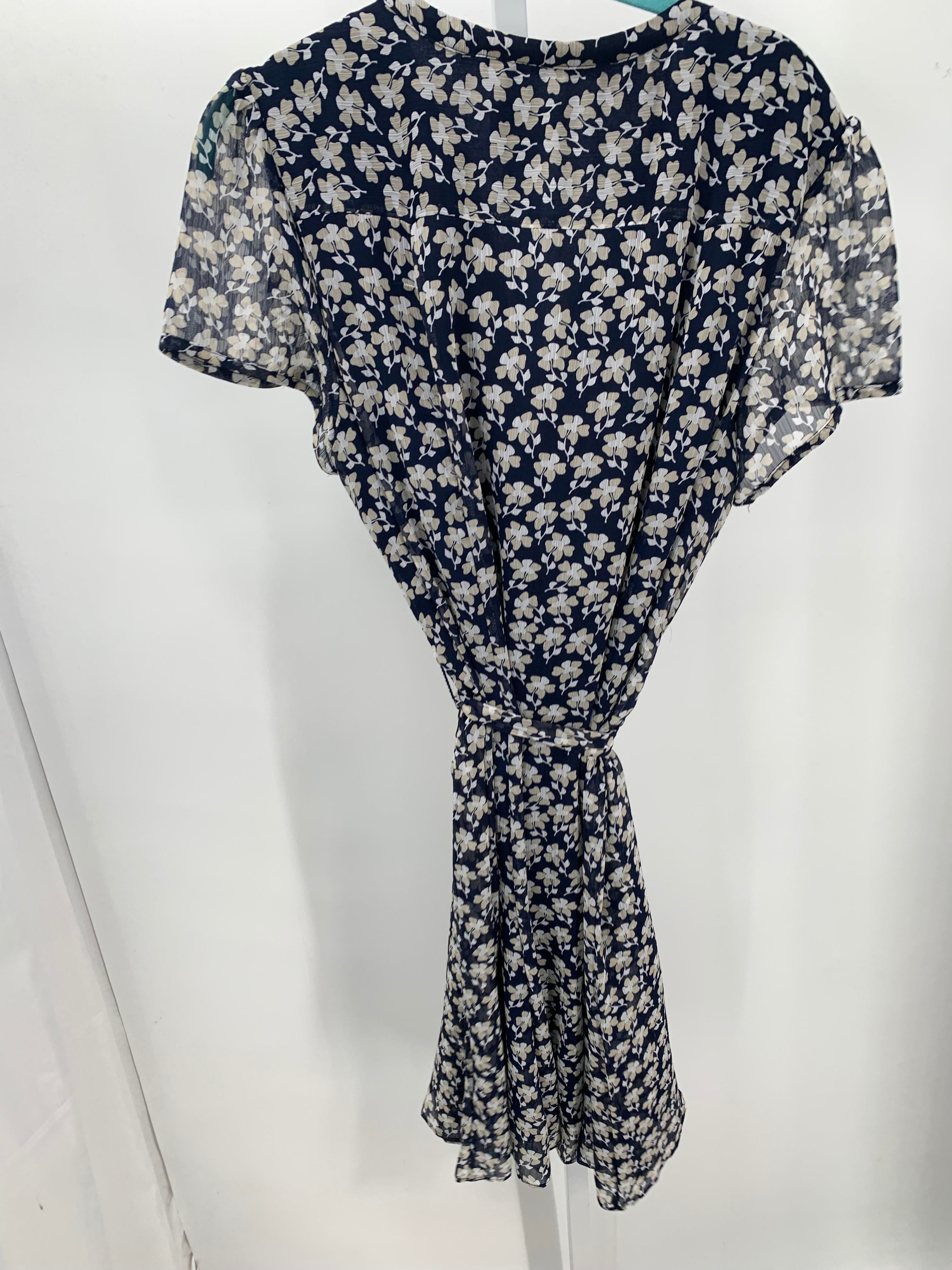 MSK Size 18 W Womens Short Sleeve Dress