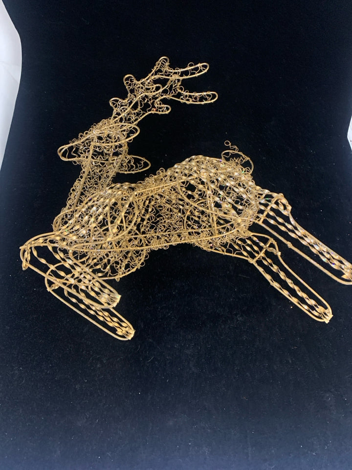 GOLD METAL REINDEER.