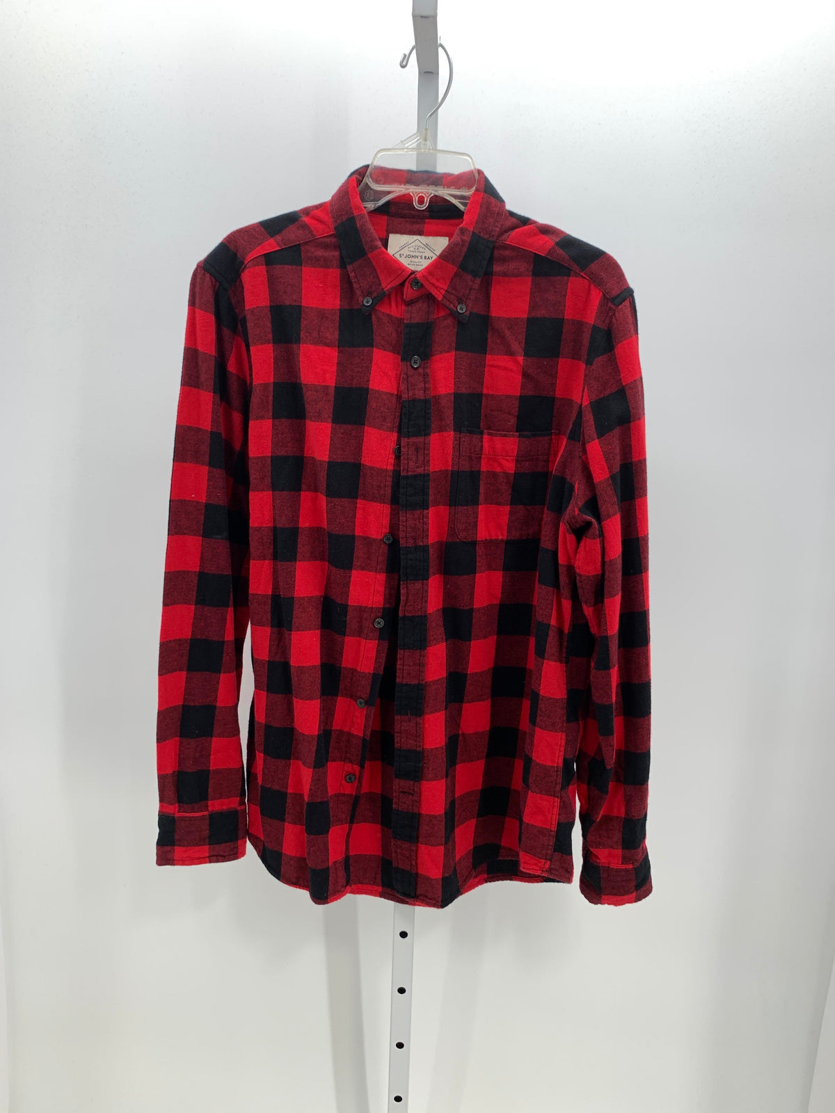 BLACK PLAID BTN DOWN