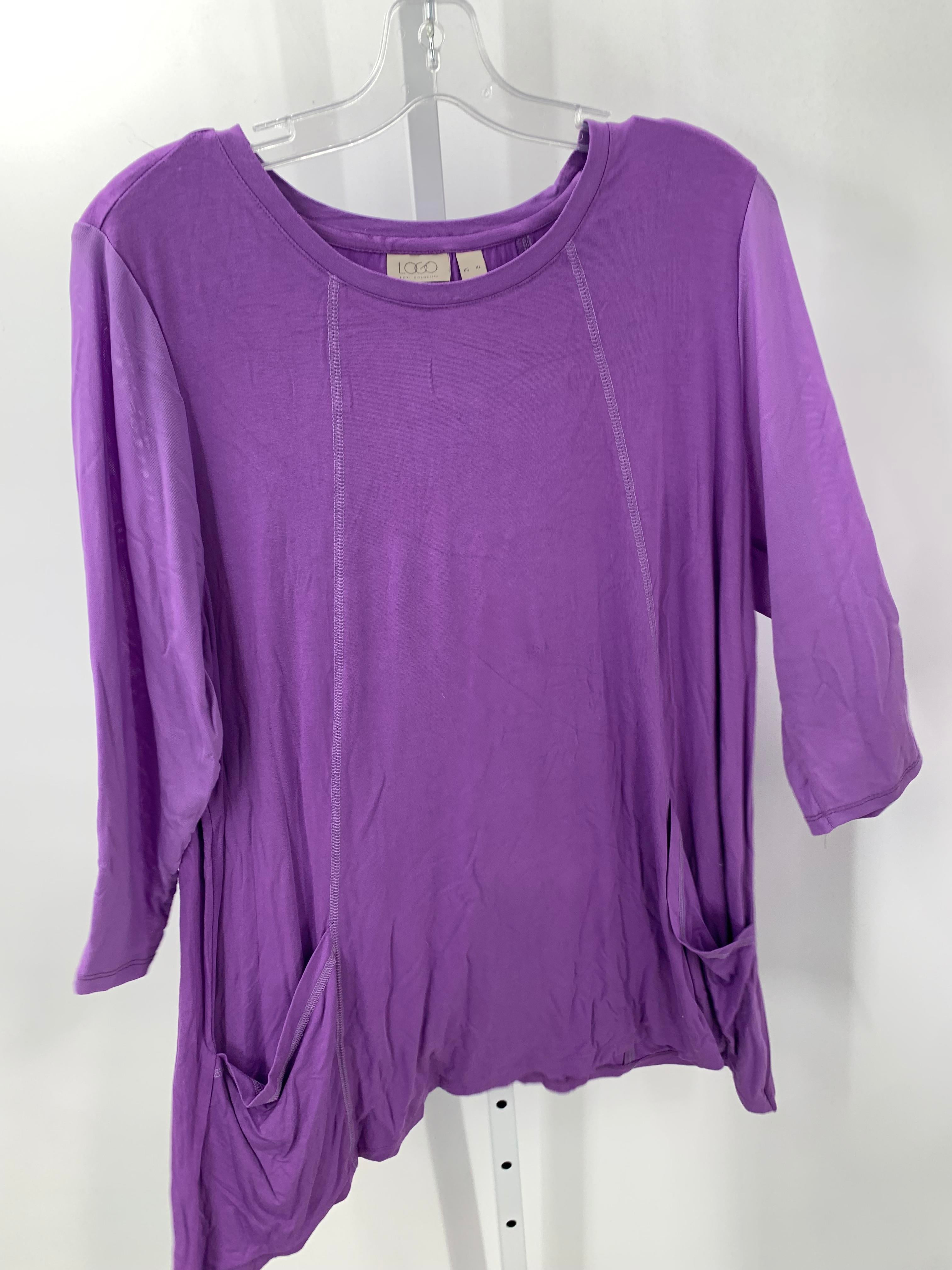 LOGO Size Extra Large Misses 3/4 Sleeve Shirt