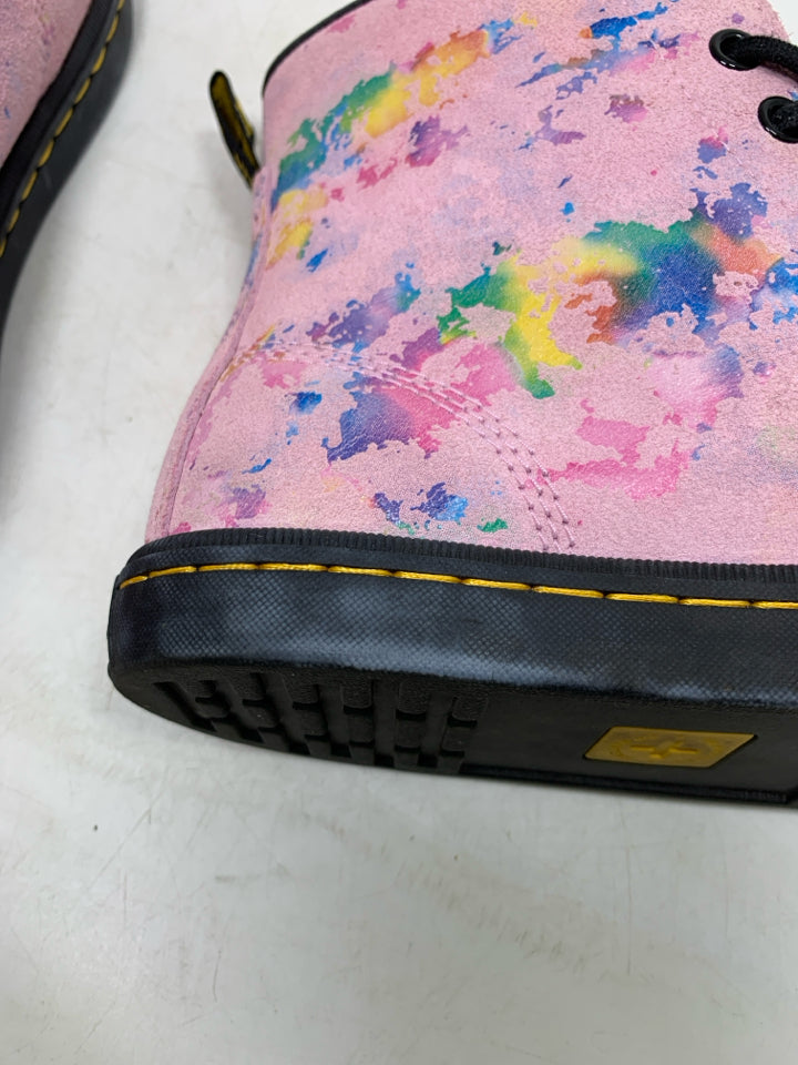 Dr Doc Martens Sheridan Confetti Combat Boots *Minor Wear Interior/Laces