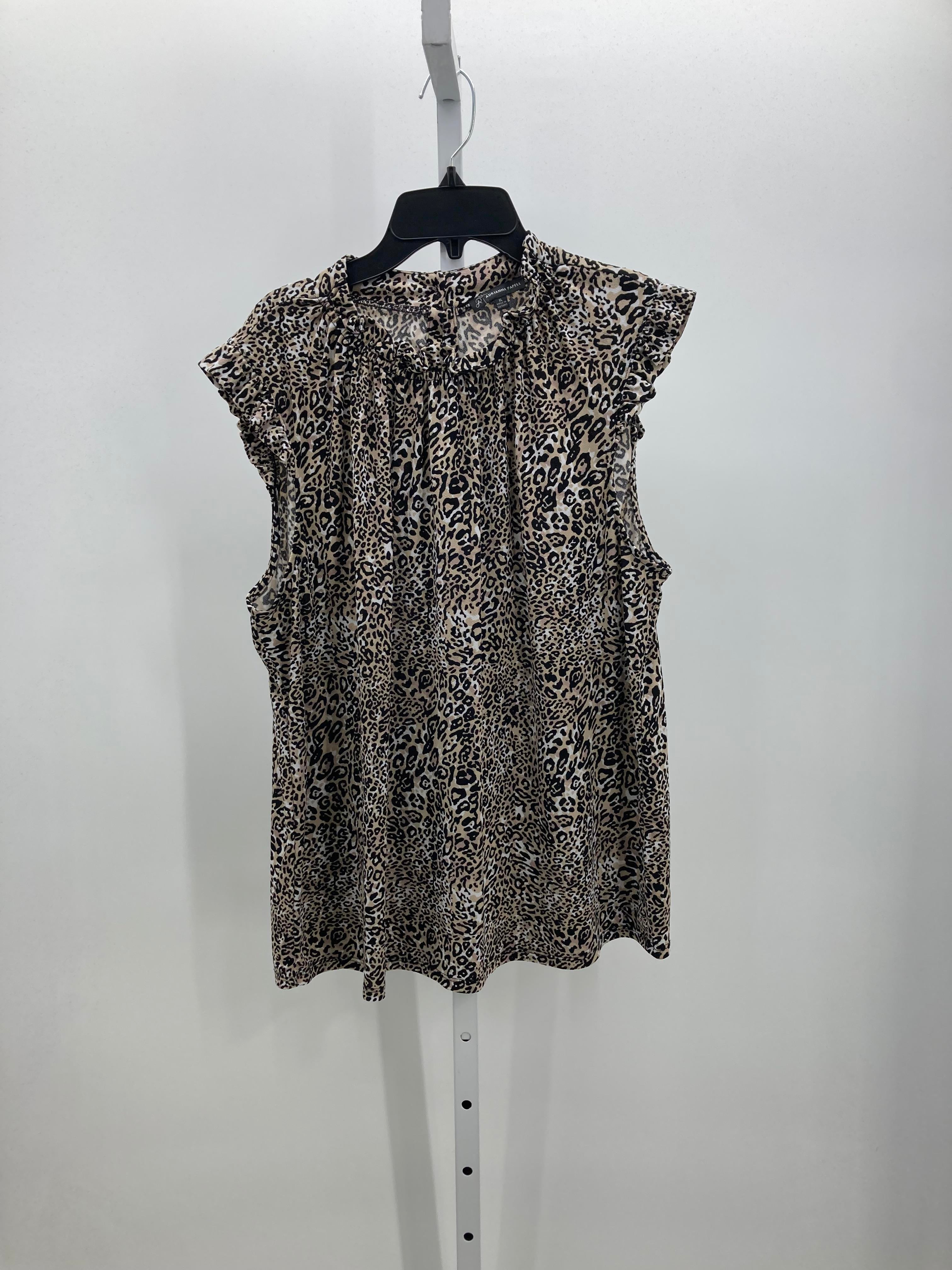 Adrianna Papell Size Extra Large Misses Sleeveless Shirt