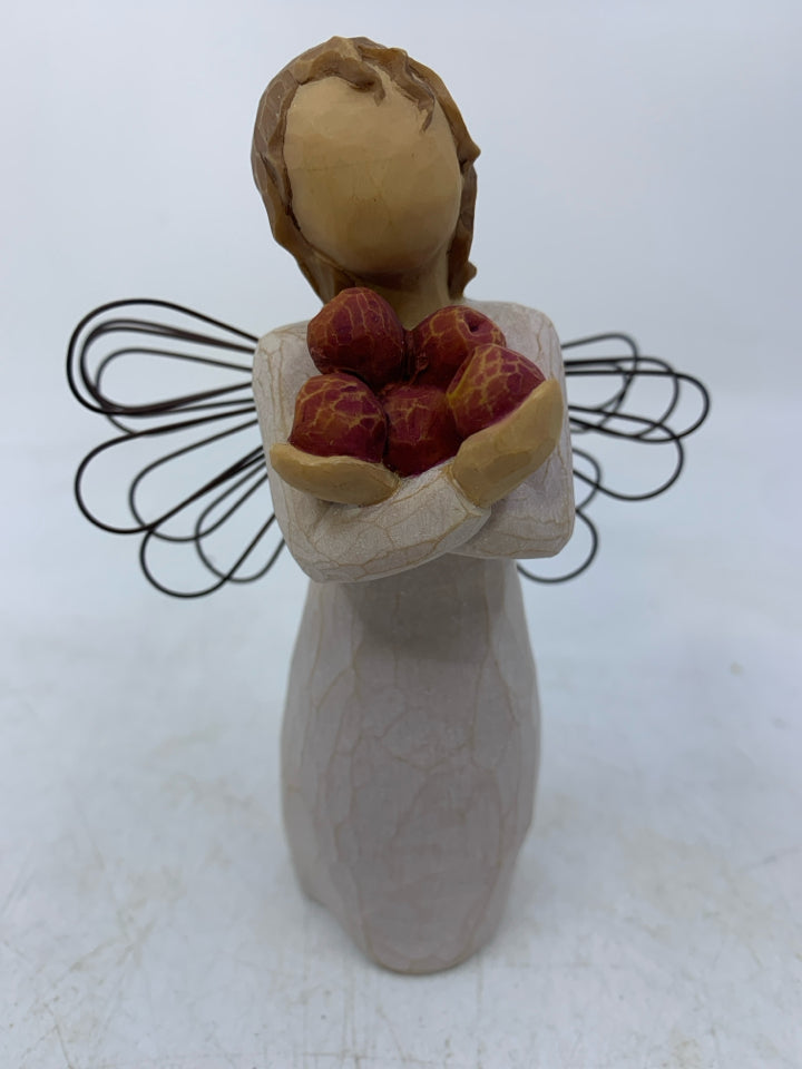 GOOD HEALTH GIRL HOLDING APPLES.