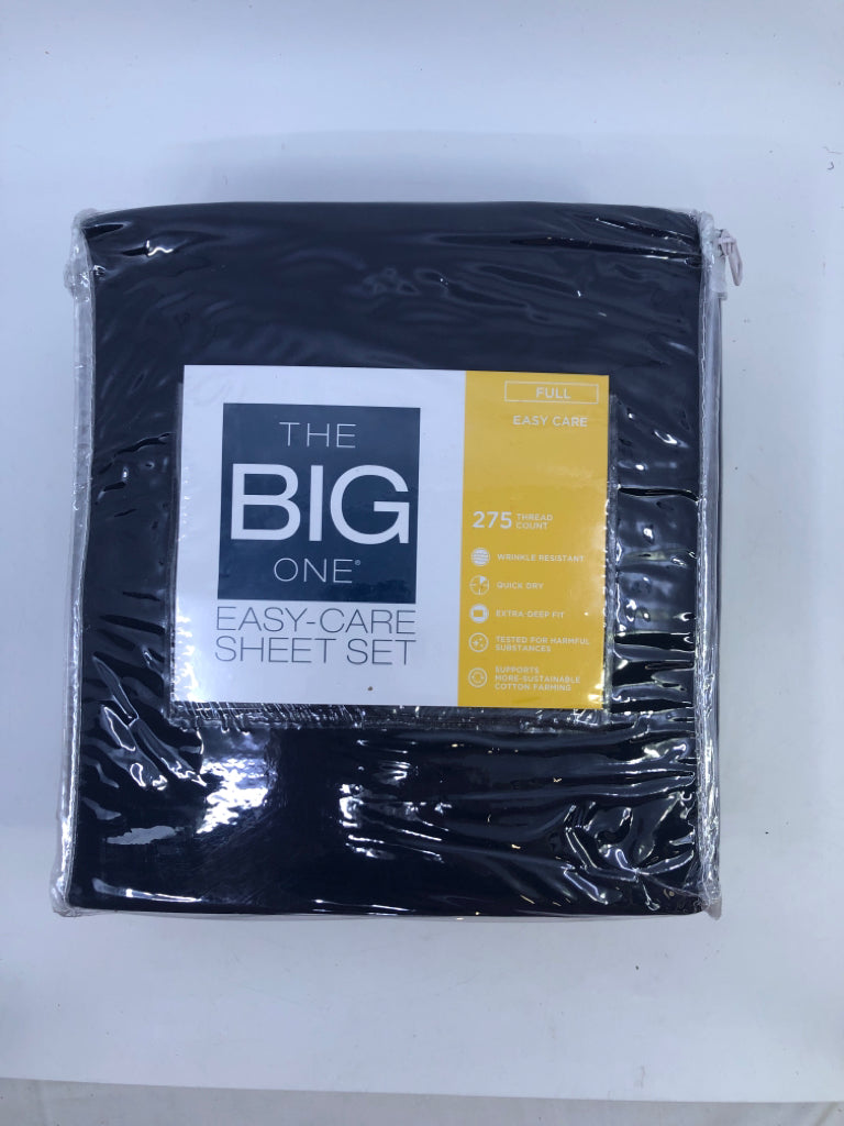 NIP FULL SHEET SET NAVY BLUE THE BIG ONE.