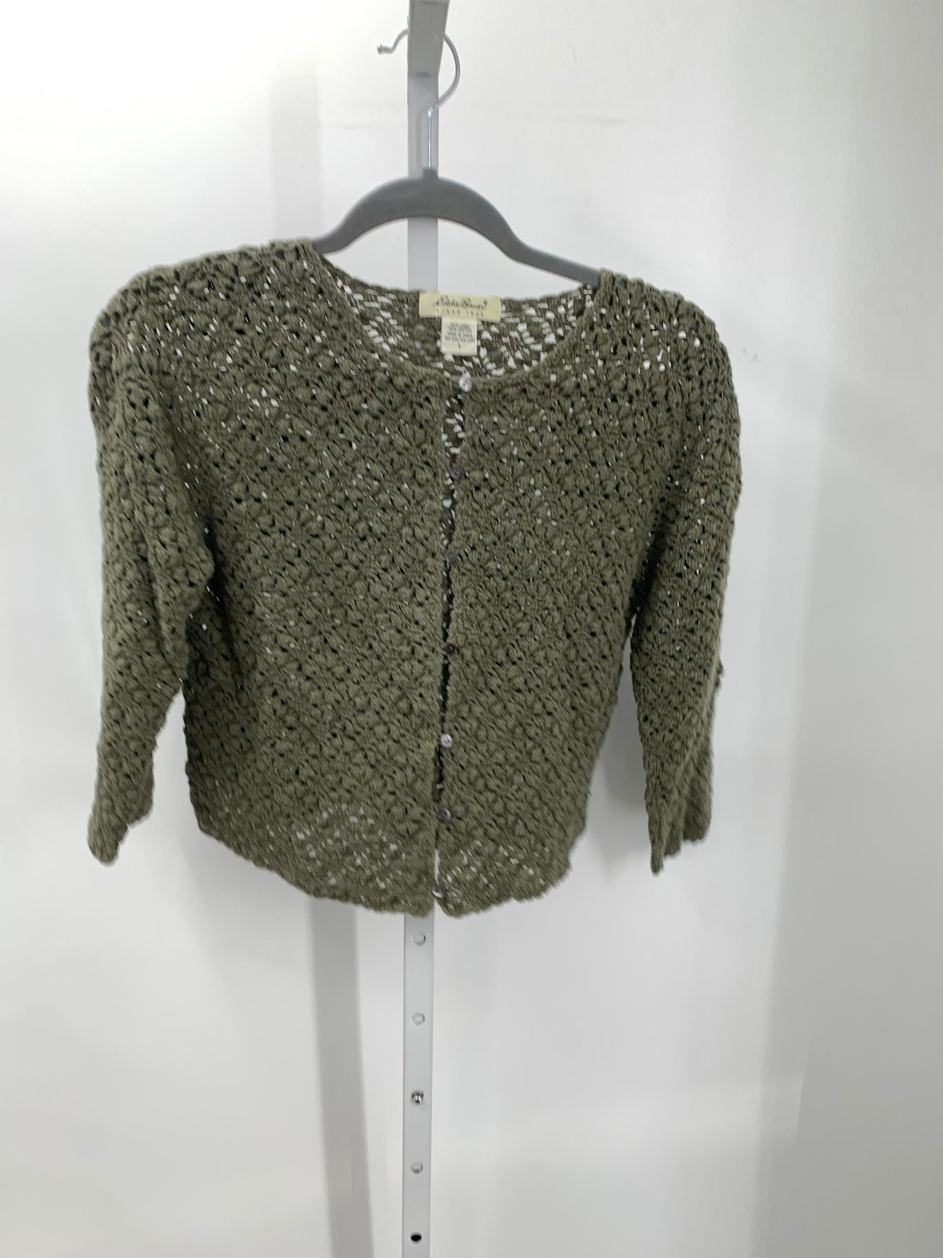 Eddie Bauer Size Large Misses 3/4 Sleeve Sweater