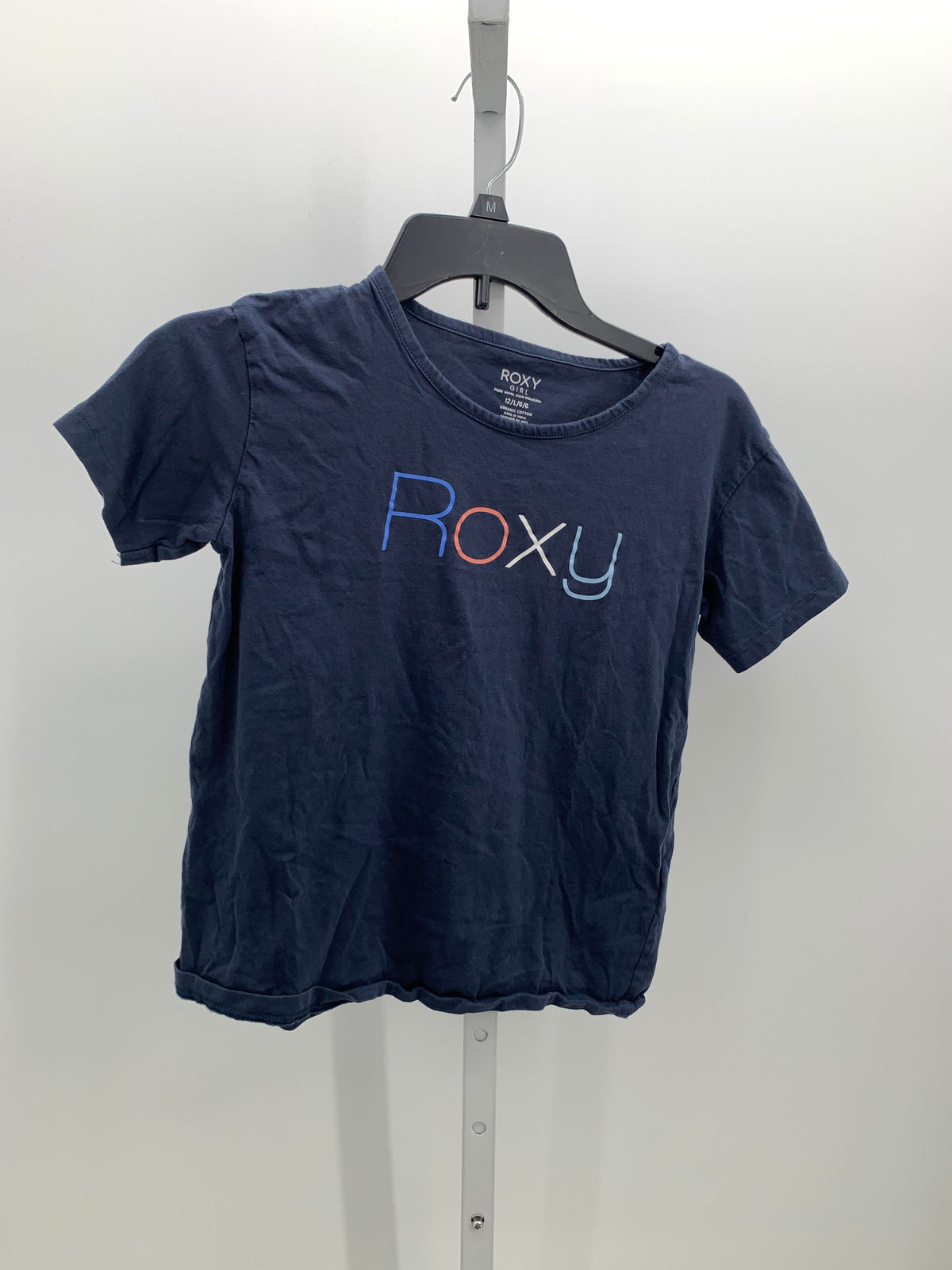 Roxy Size 12 Girls Short Sleeve Shirt