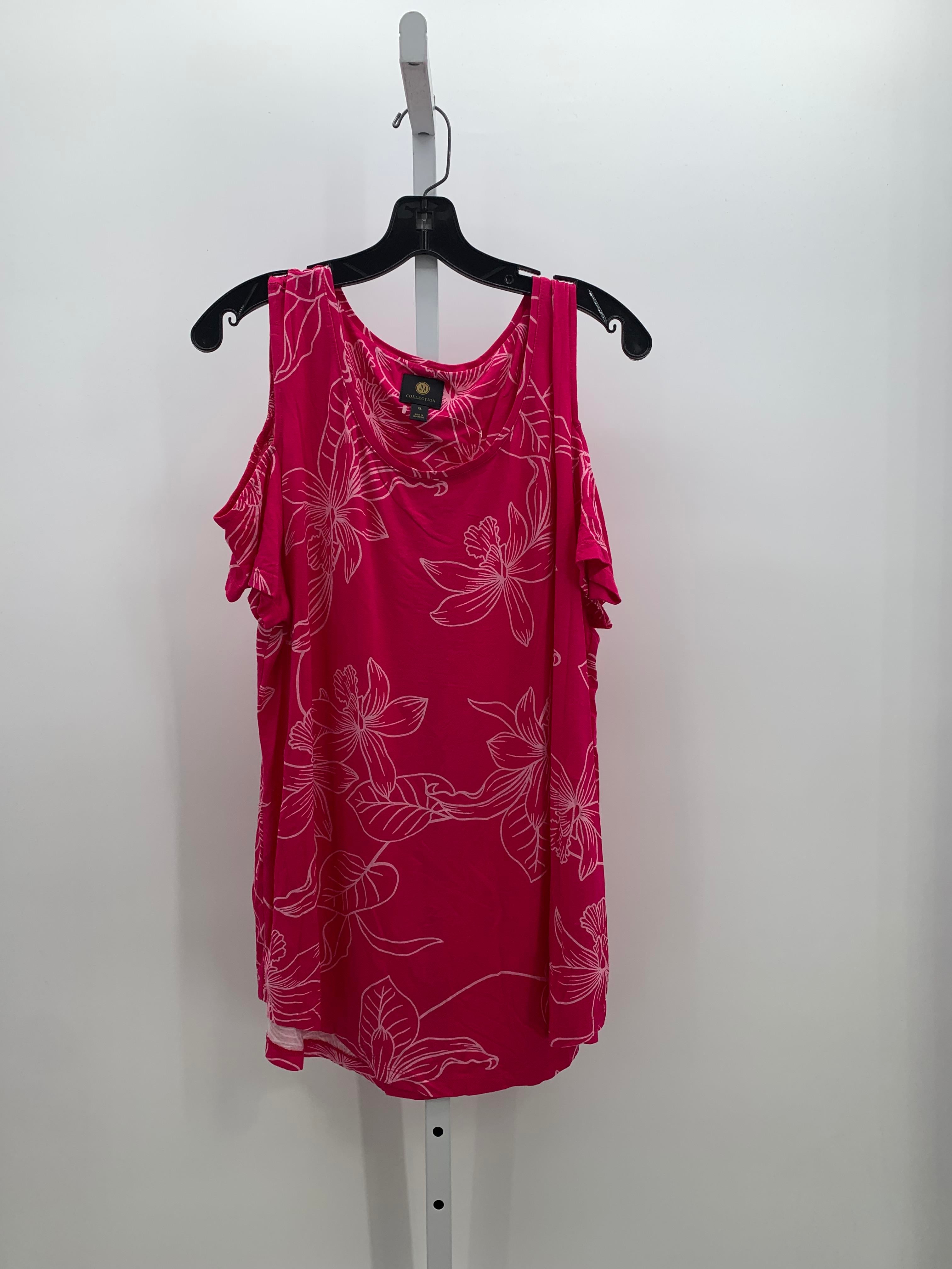 JM Collection Size Extra Large Misses Short Sleeve Shirt