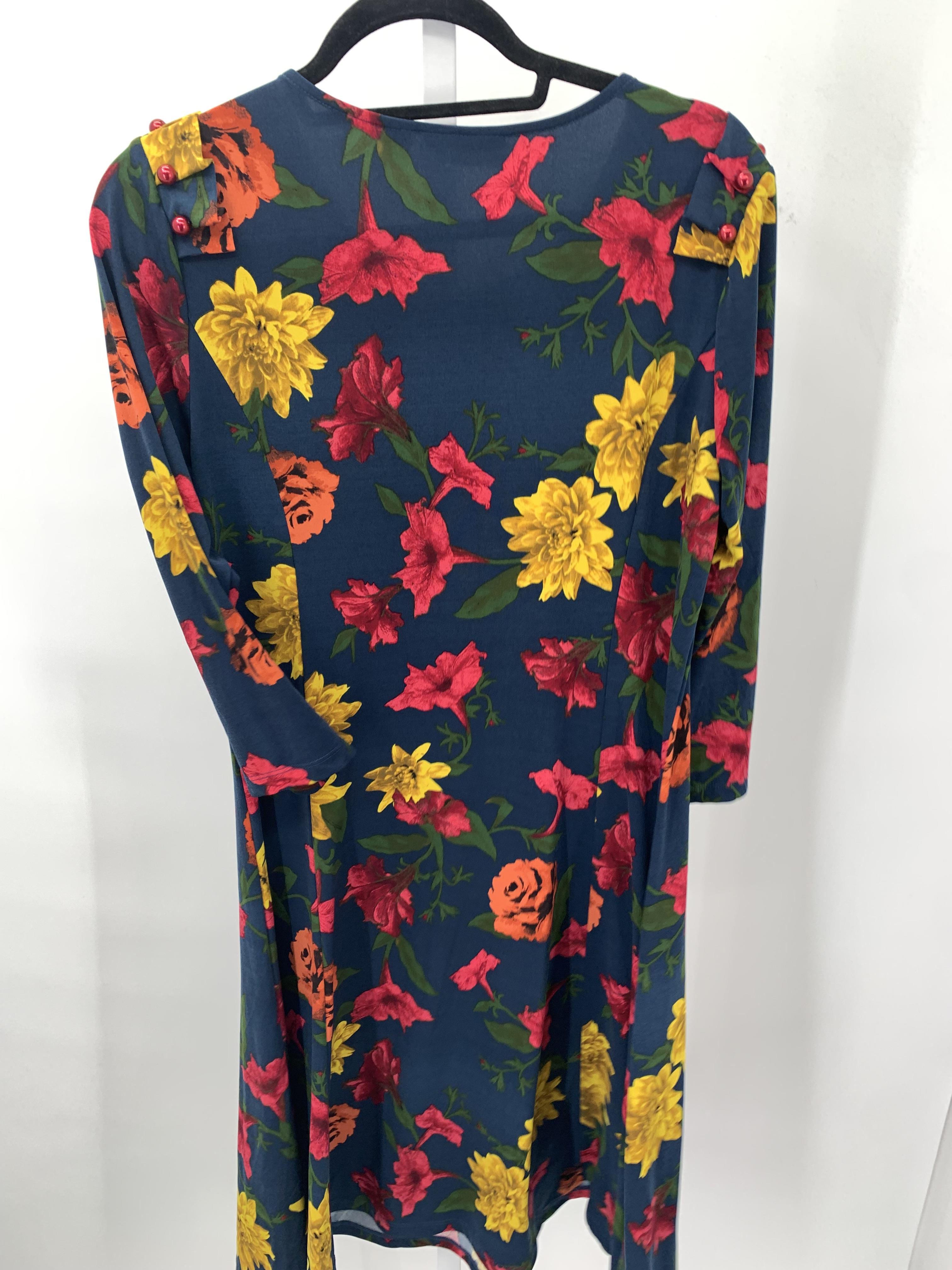 Susan Graver Size Medium Misses 3/4 Sleeve Dress