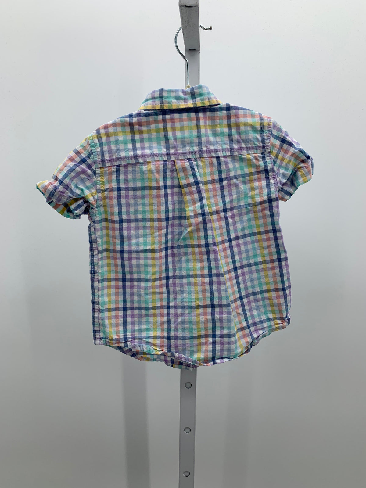PLAID BTN DOWN