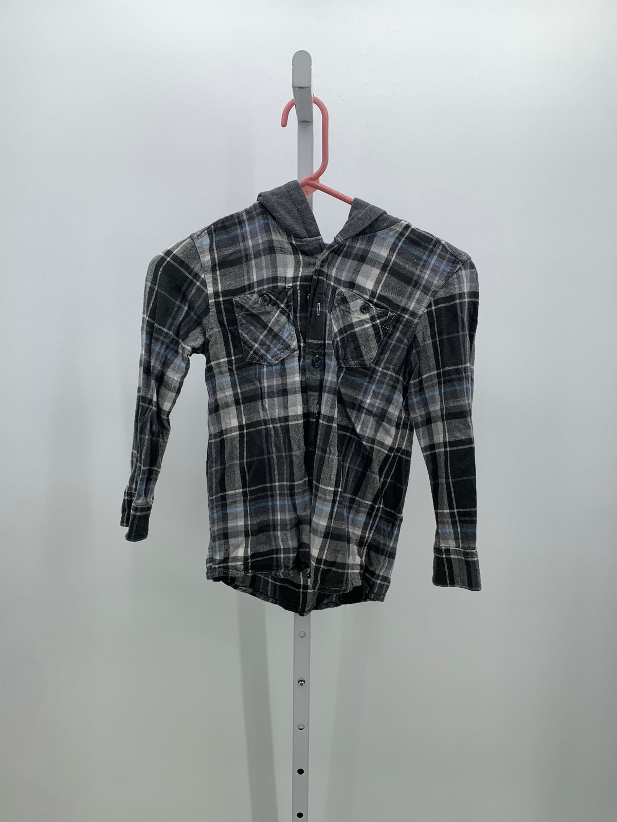 HOODED PLAID