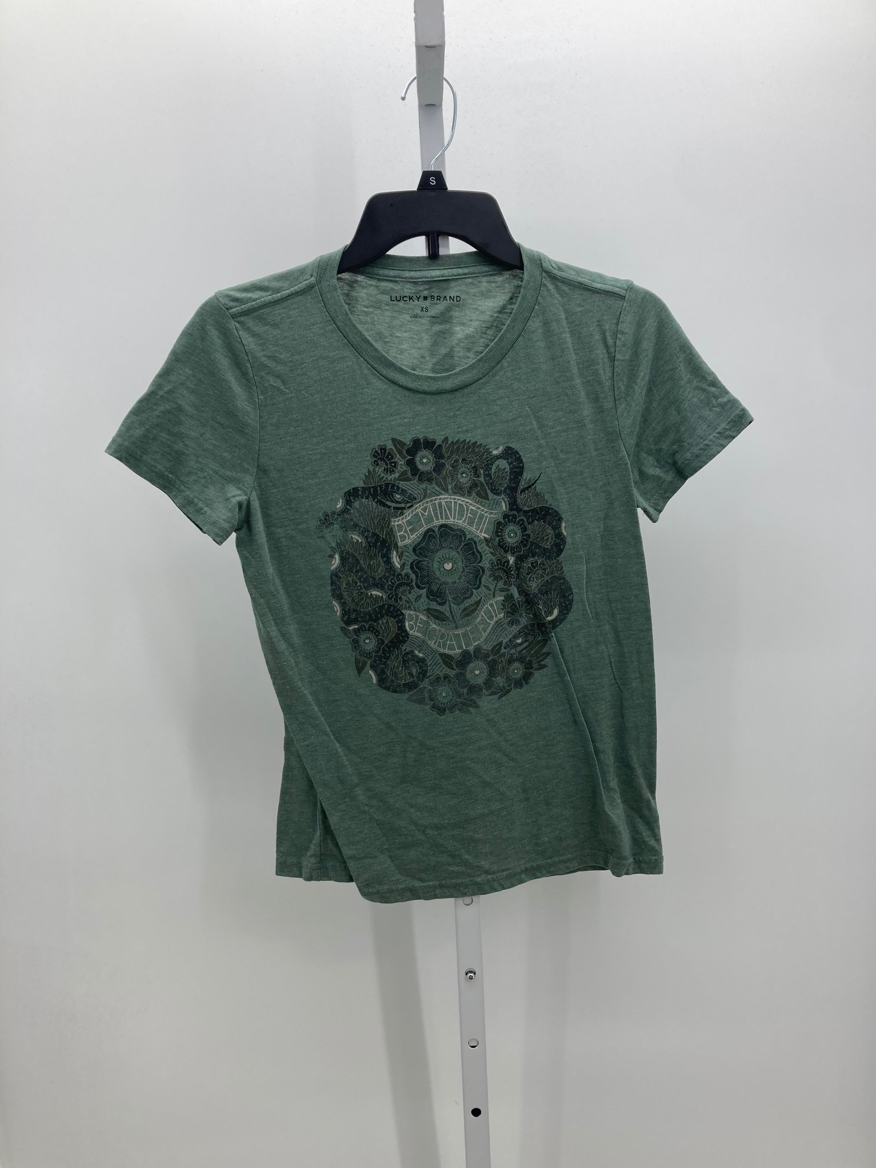 Lucky Size X Small Misses Short Sleeve Shirt
