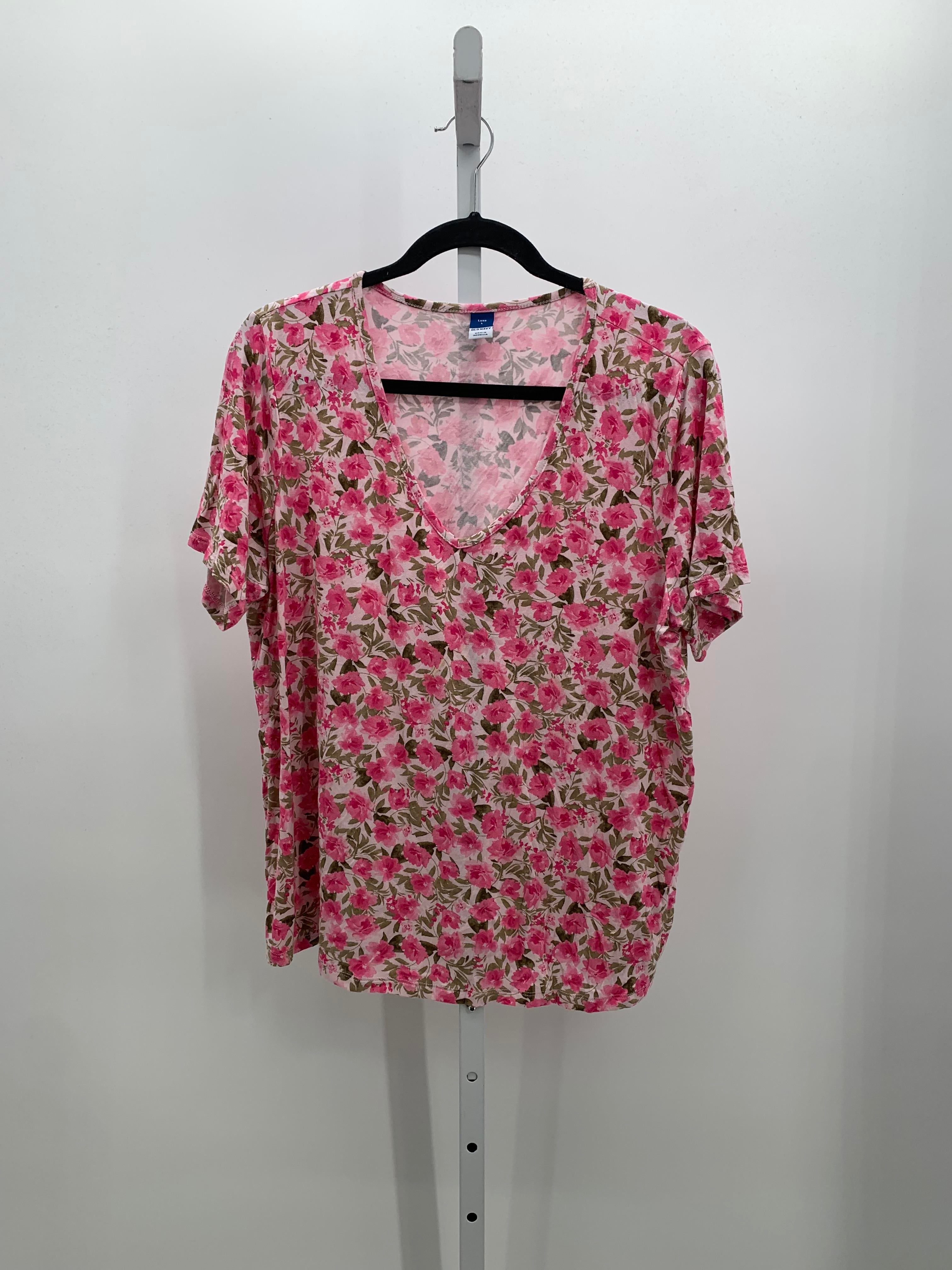 Old Navy Size Large Misses Short Sleeve Shirt