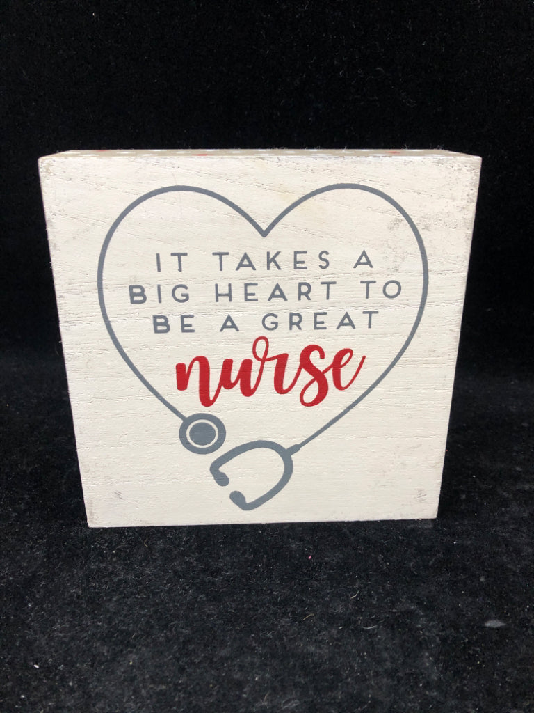 NURSE HEART BLOCK SIGN.