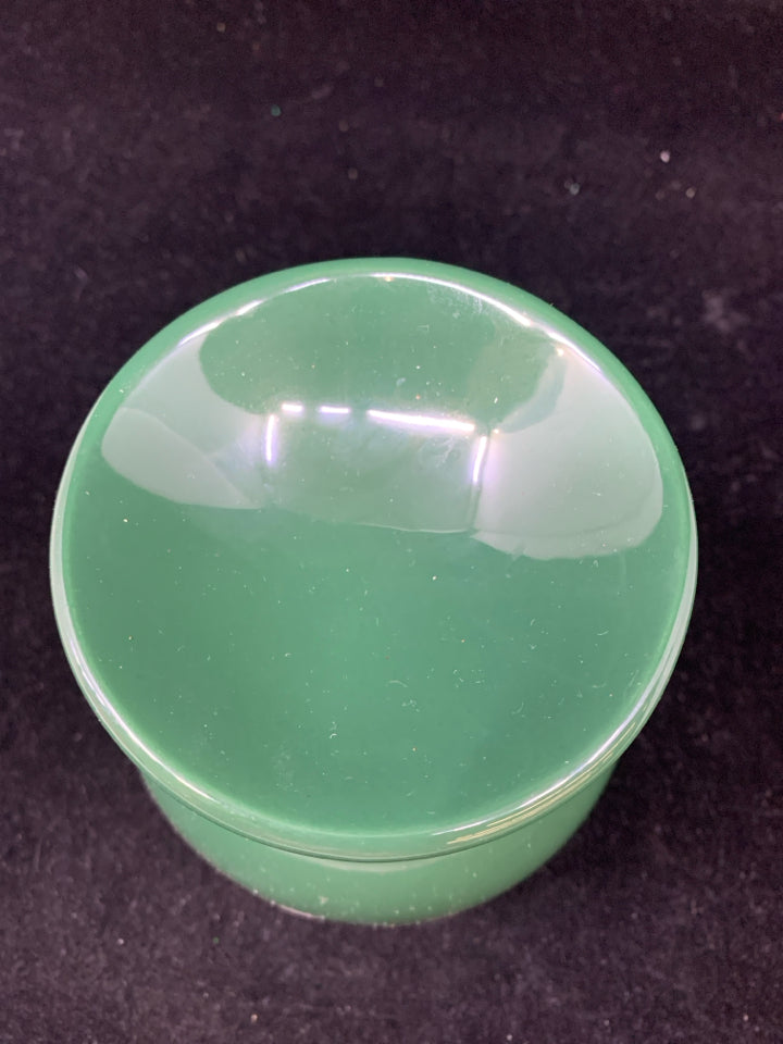 GREEN CERAMIC WAX WARMER.