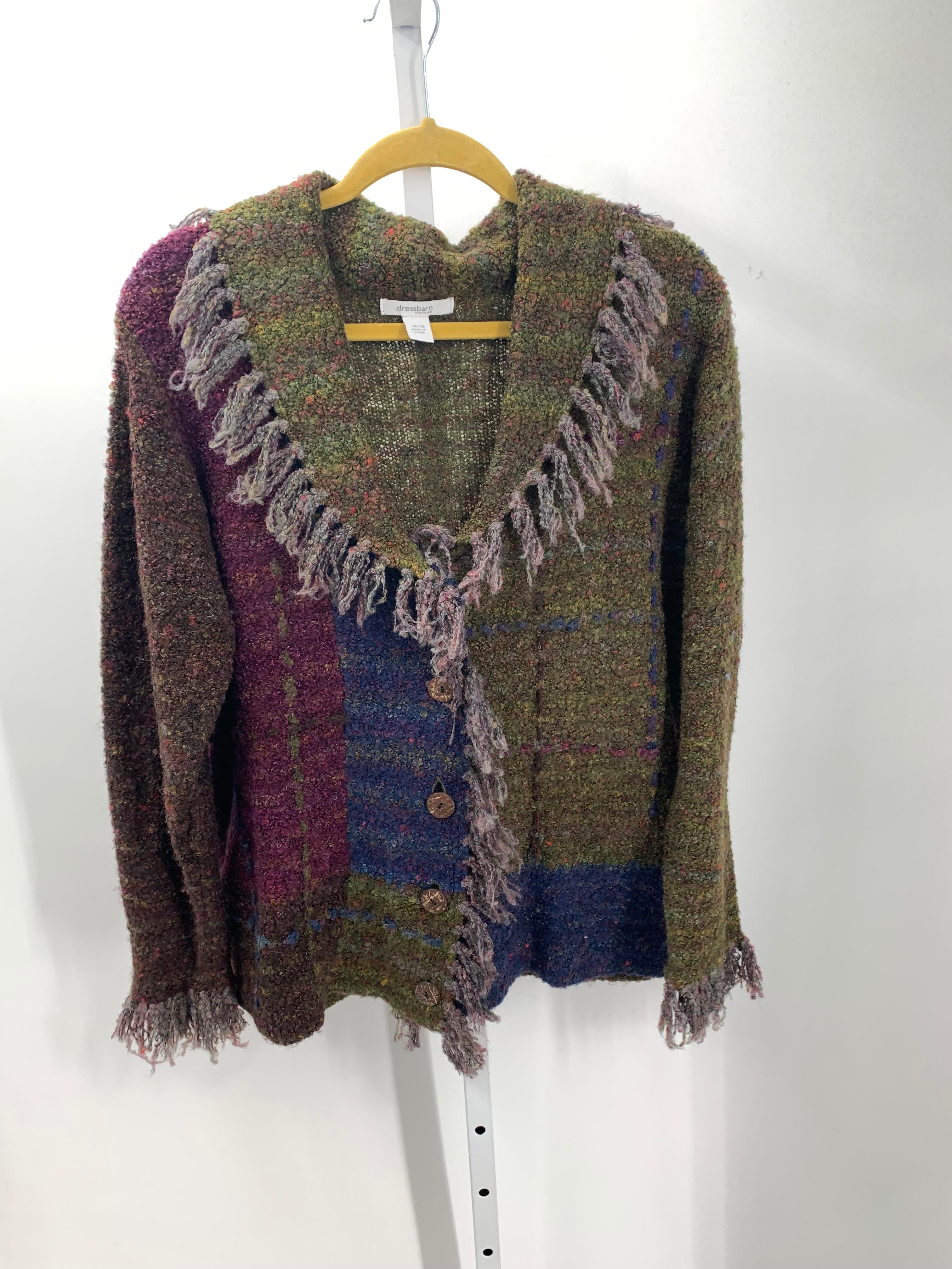 Dress Barn Size 14/16 W Womens Long Slv Sweater