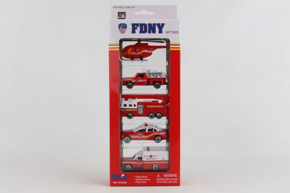 New - FDNY 5pc Vehicle Set