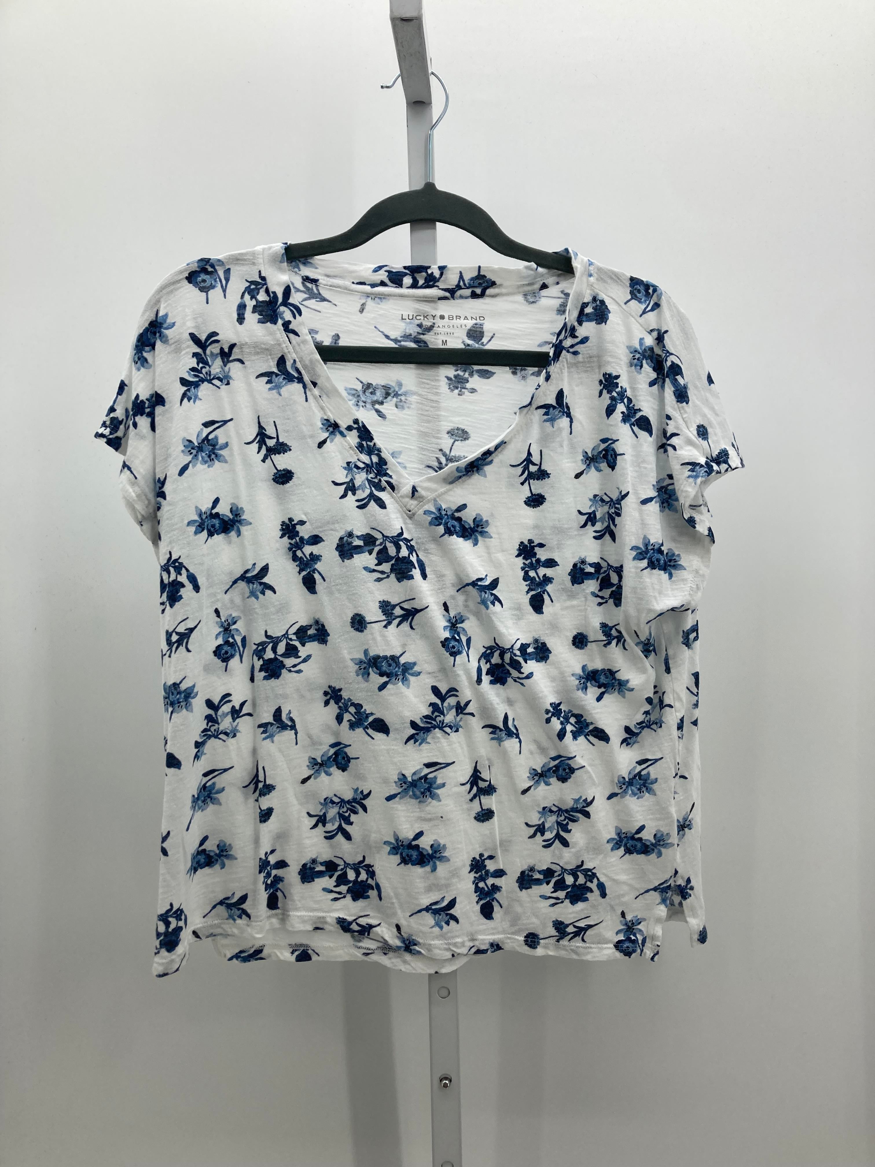 Lucky Brand Size Medium Misses Short Sleeve Shirt