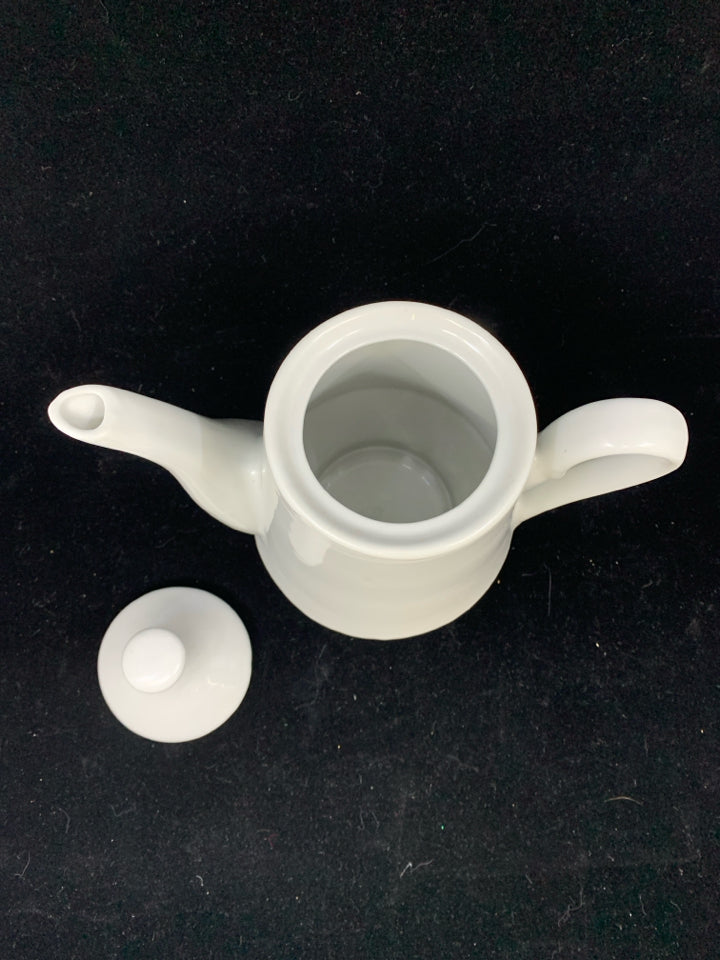WHITE SERVING COFFEE POT.