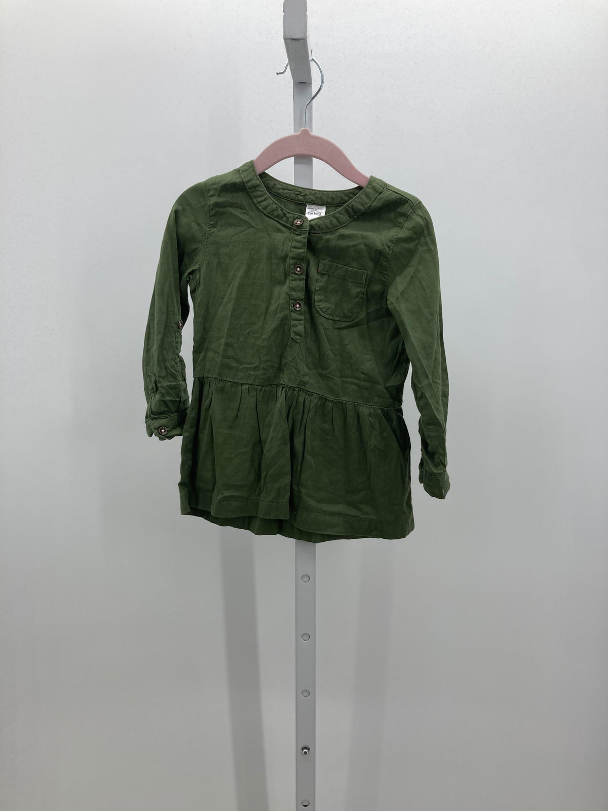 Carters Size 2T Girls Long Sleeve Shirt