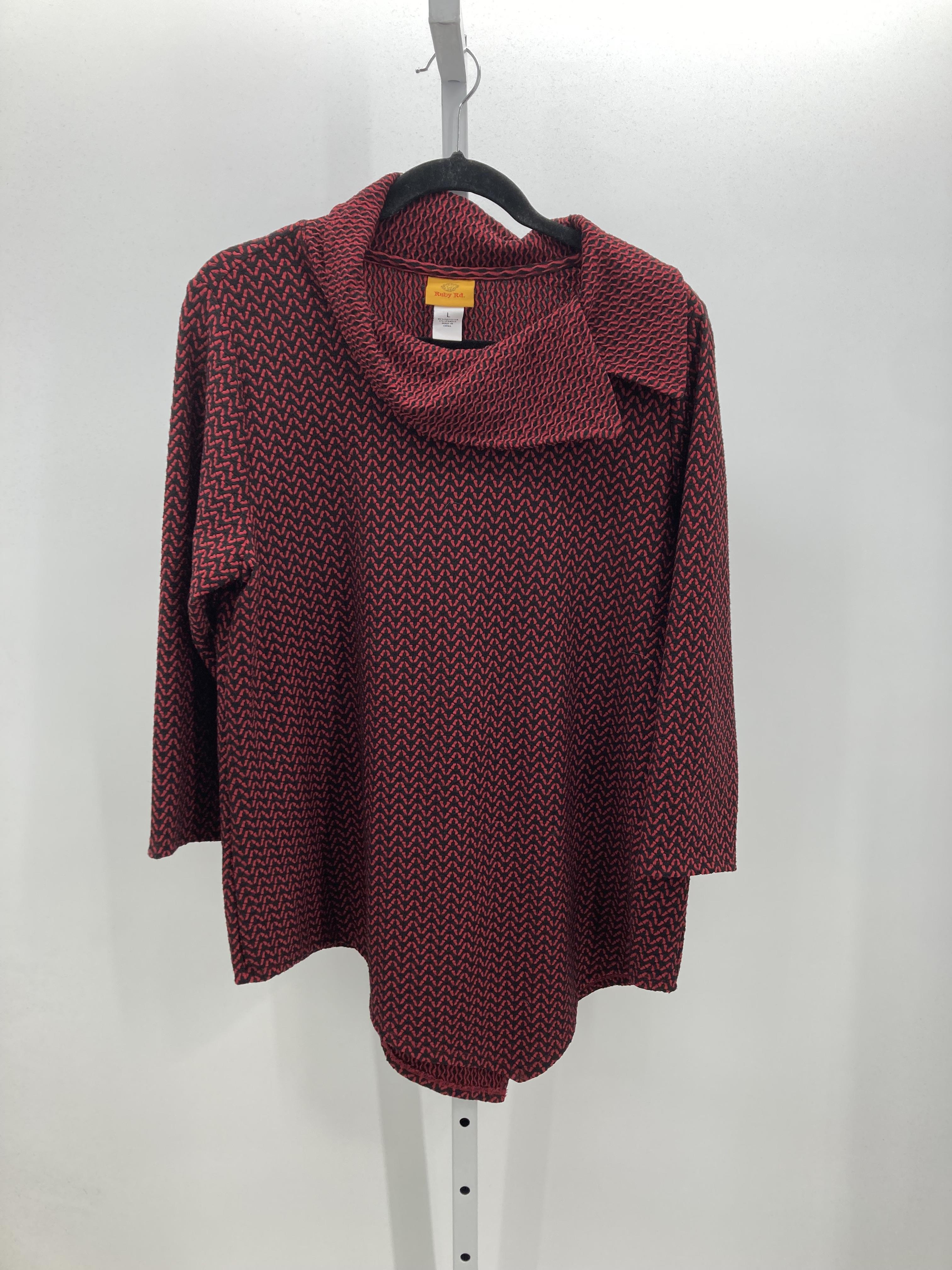 Ruby Rd. Size Large Misses 3/4 Sleeve Shirt