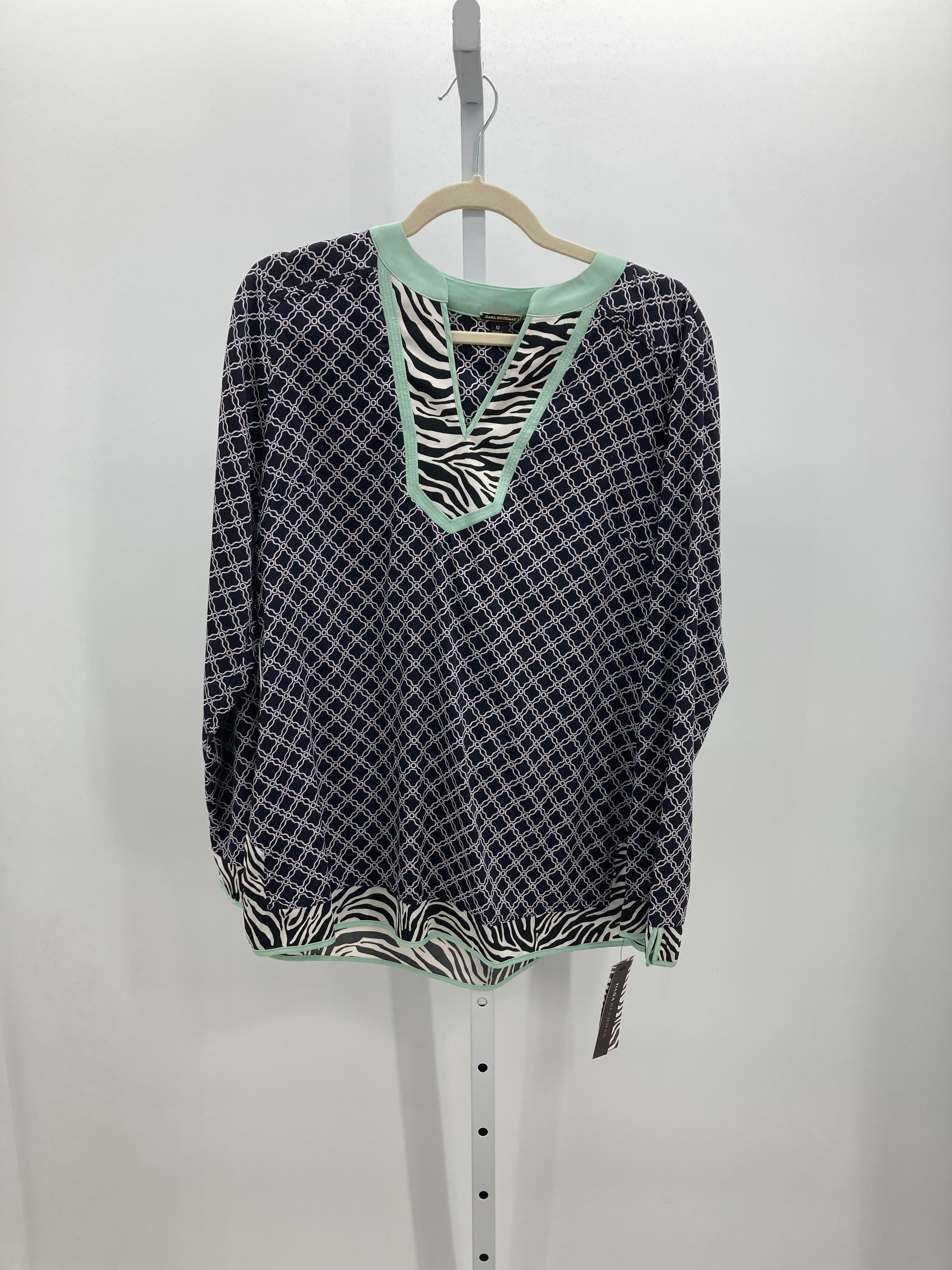 Dana Buchman Size 12 Misses Long Sleeve Shirt