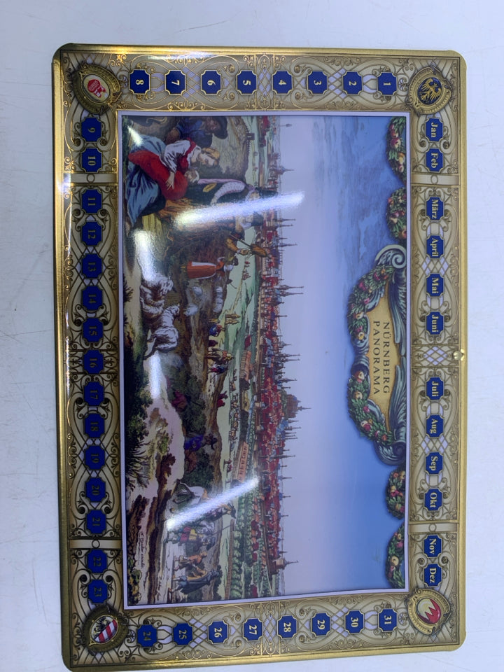 METAL VICTORIAN PEOPLE IN FIELD NURNBERG PANORAMA.