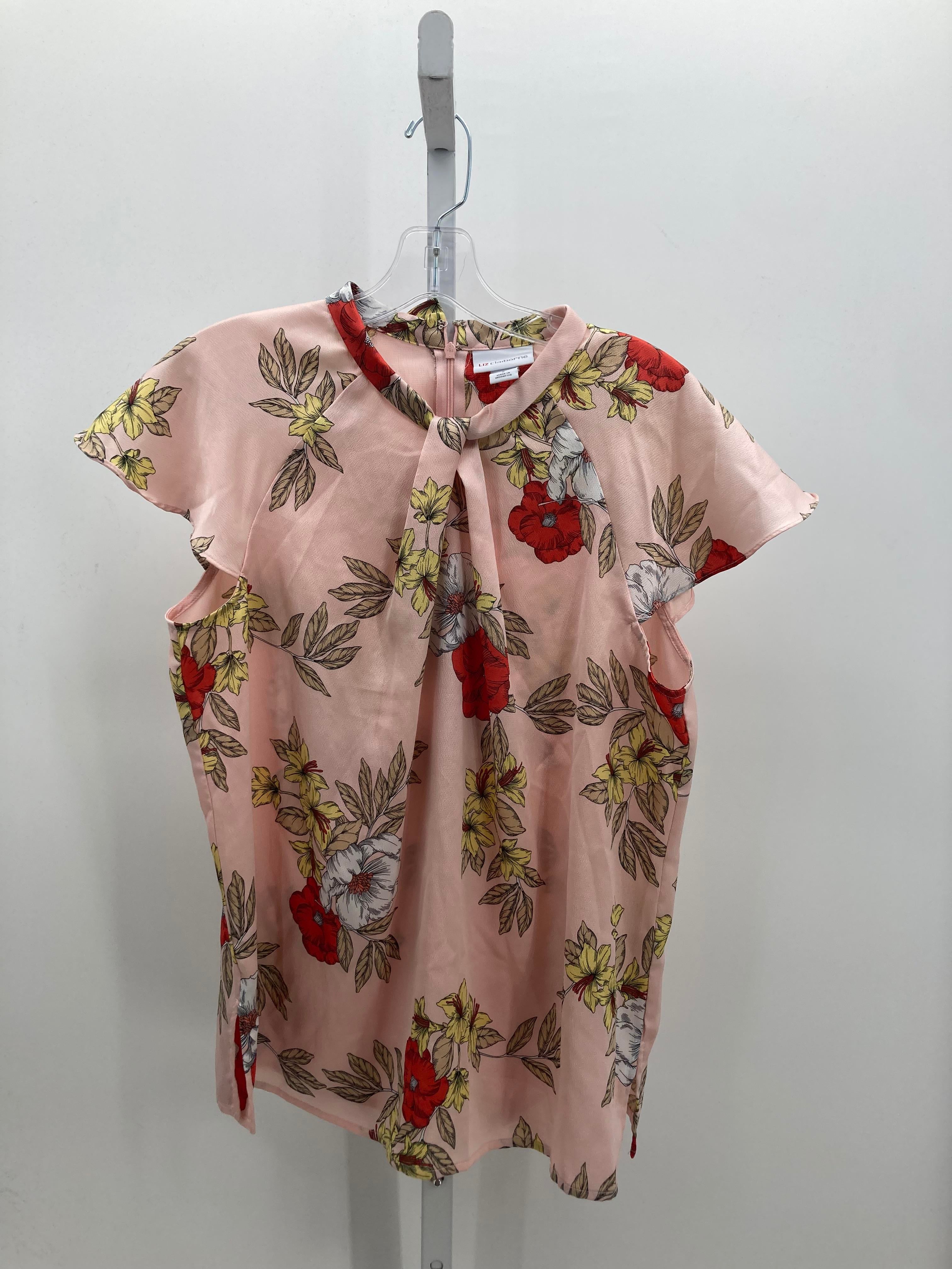 Liz Claiborne Size Small Misses Short Sleeve Shirt