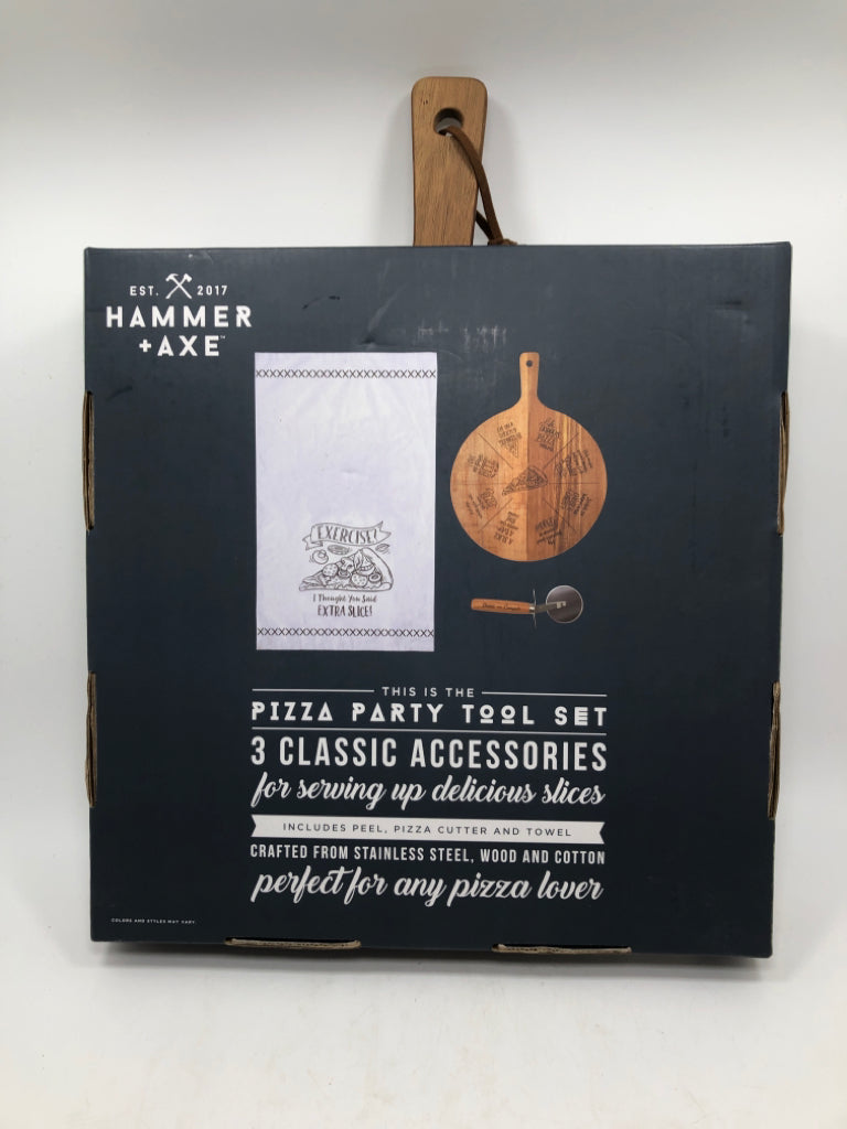 NIB PIZZA PARTY TOOL SET.