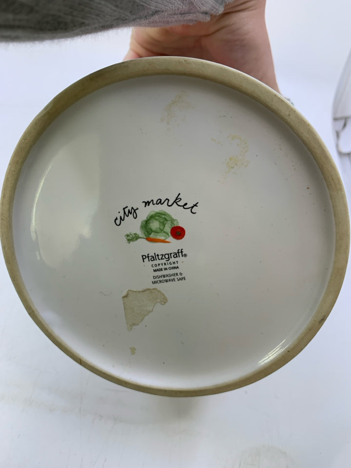 VEGGIES- CITY MARKET CANISTER.