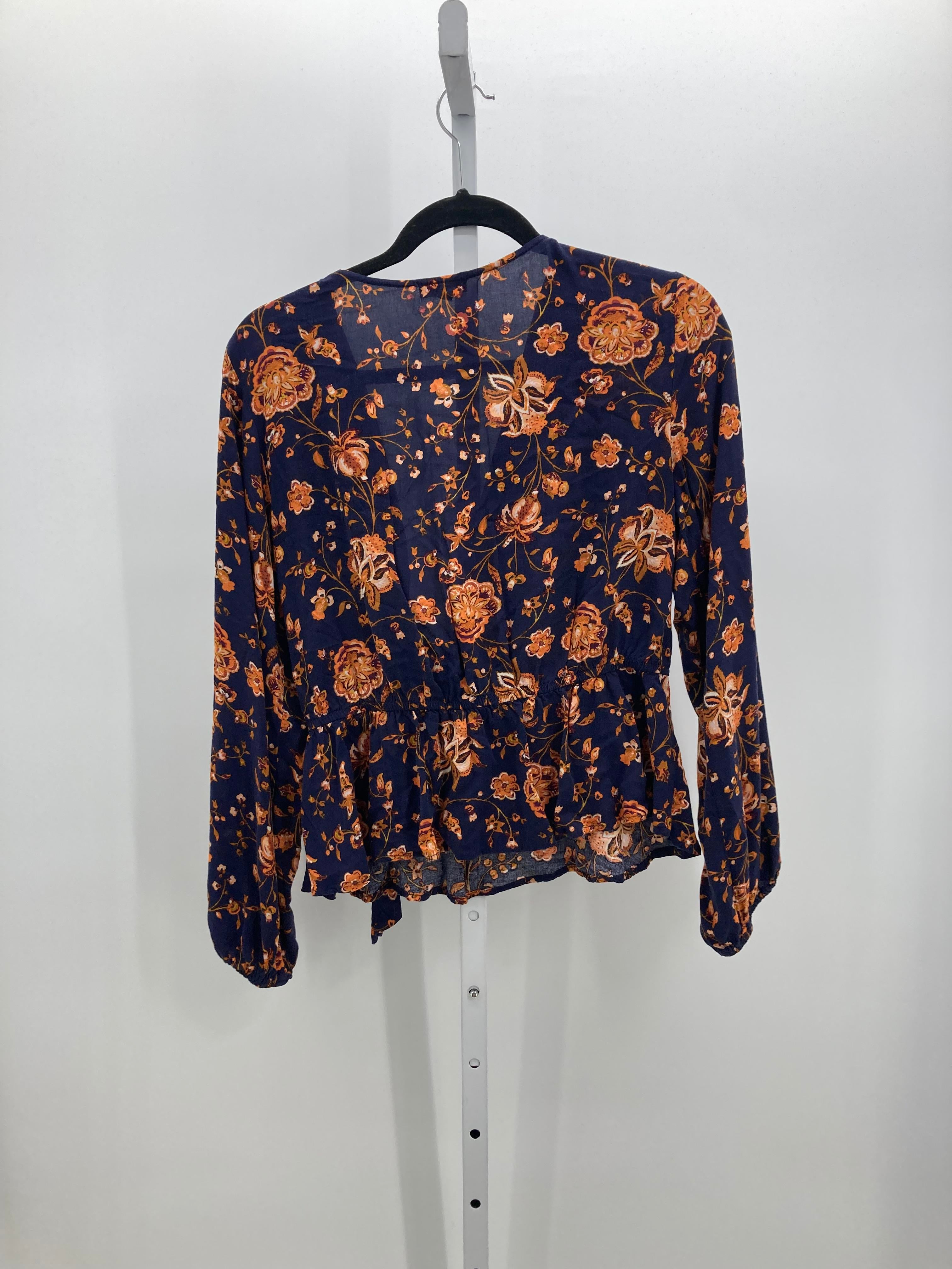 Eyeshadow Size Large Juniors Long Sleeve Shirt