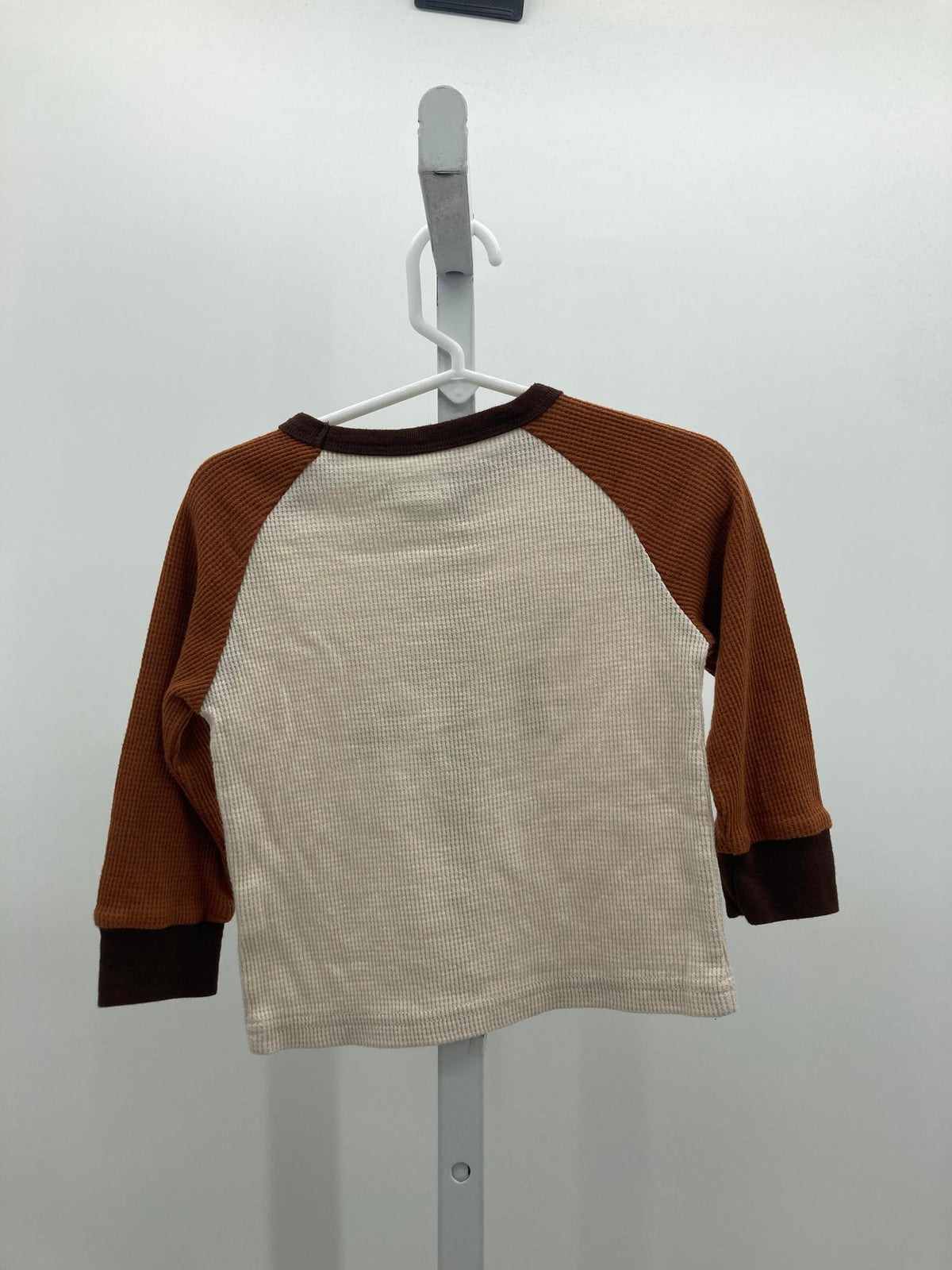 LONG SLV SHIRT WAFFLE KNIT THANKFUL