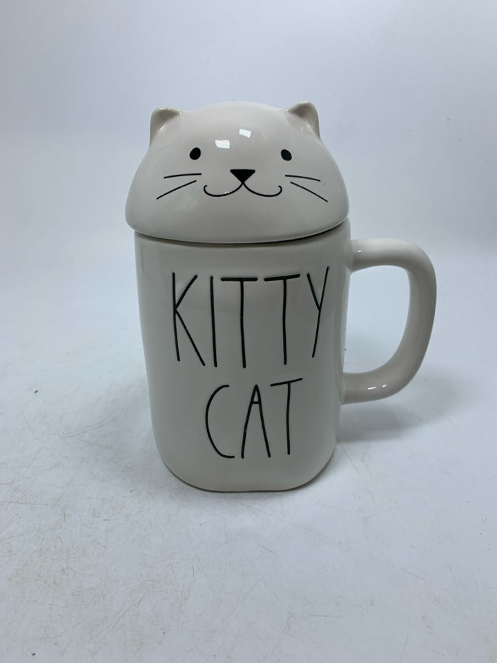 KITTY CAT MUG W/ COVER.