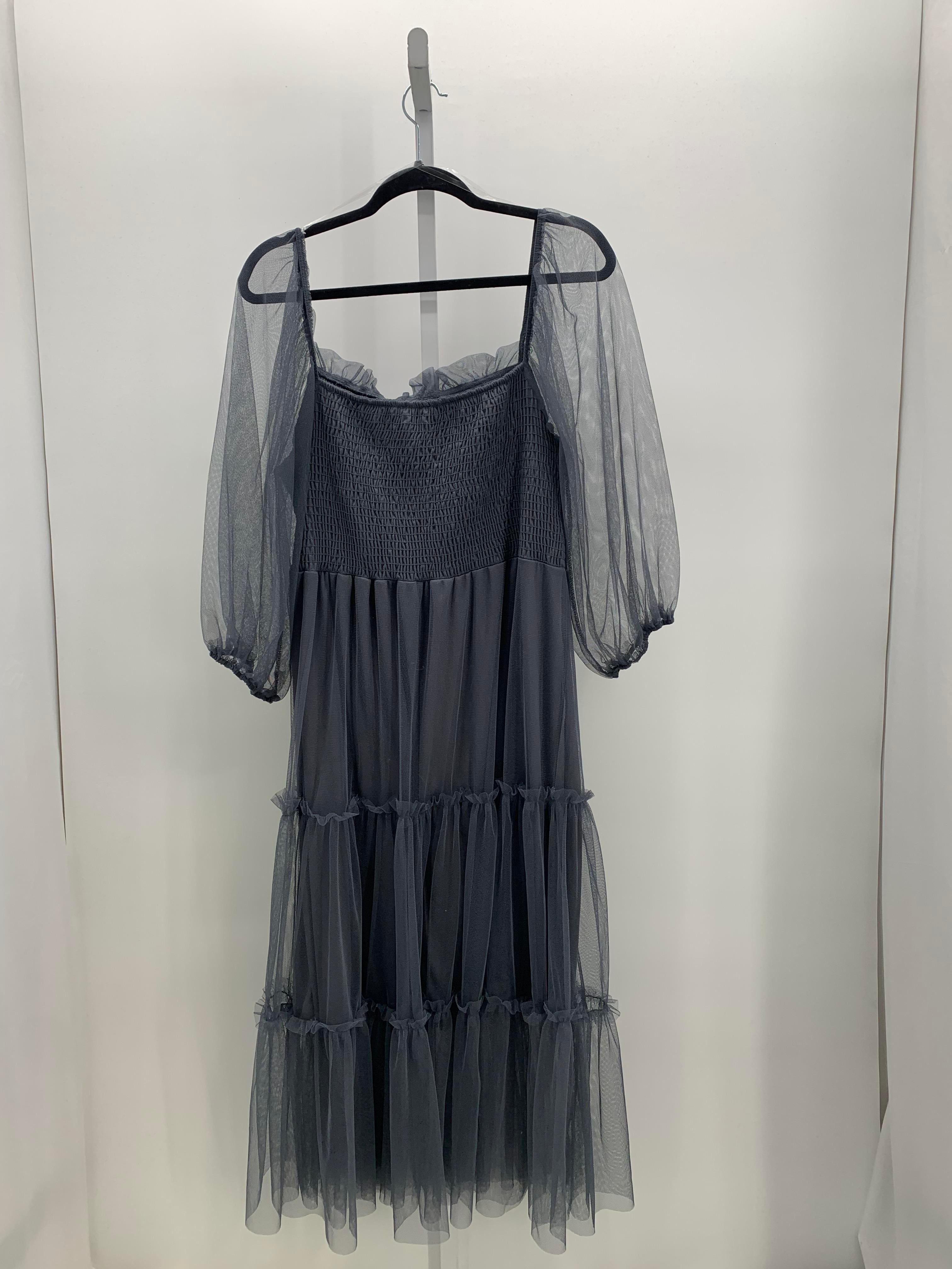 Size 2X Womens Long Sleeve Dress