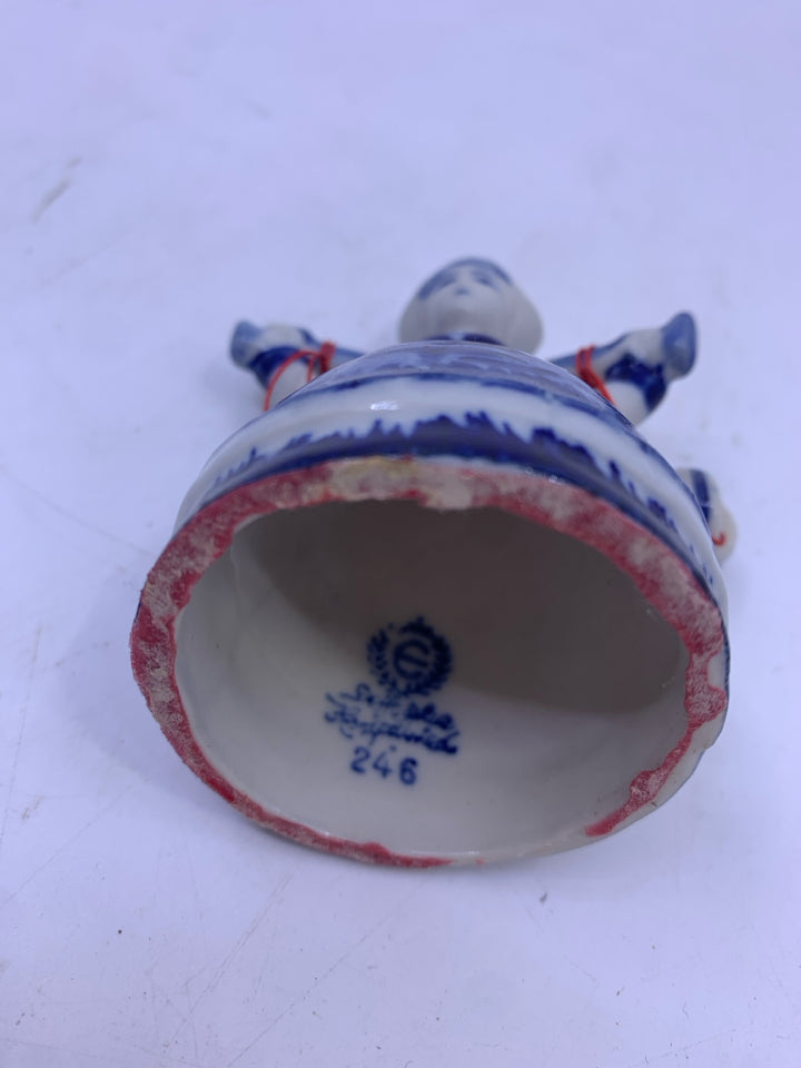 VTG LITTLE DUTCH GIRL BELL.
