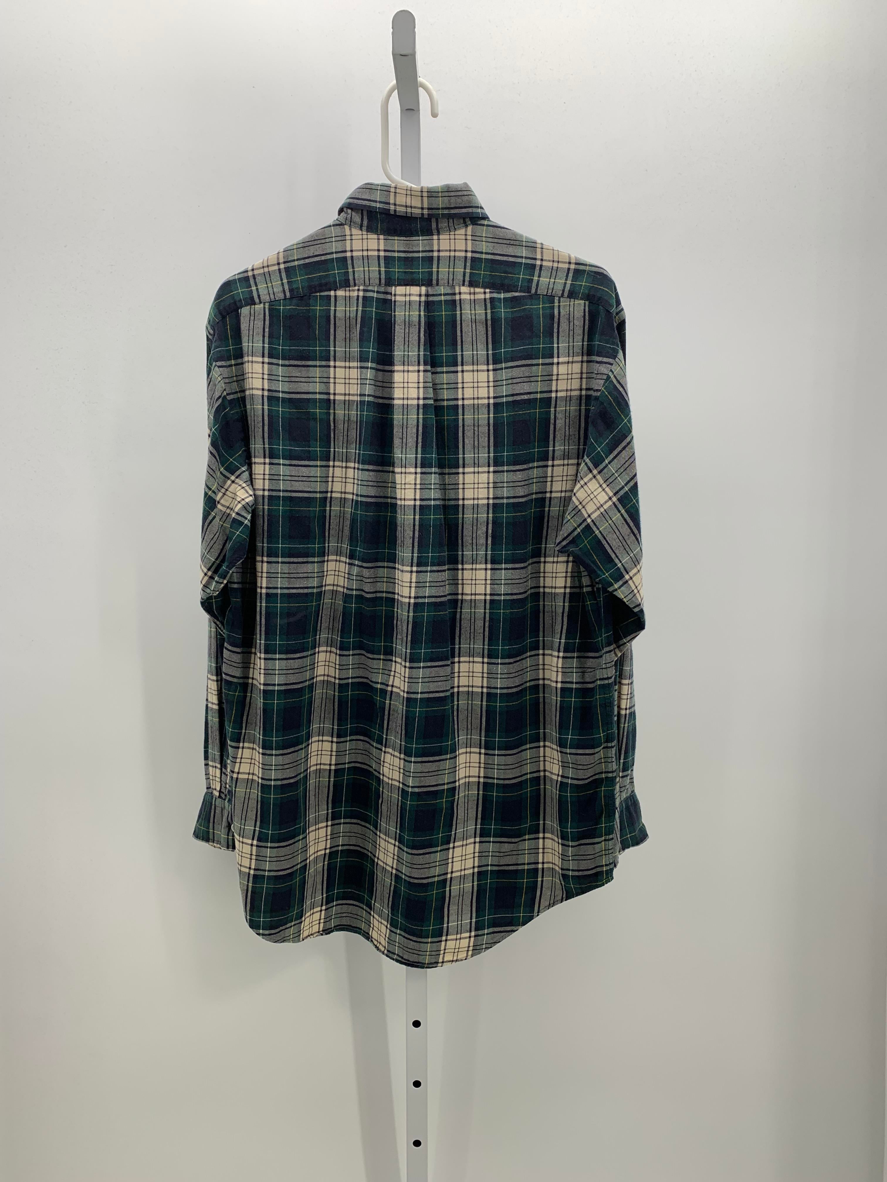 PLAID BTN DOWN