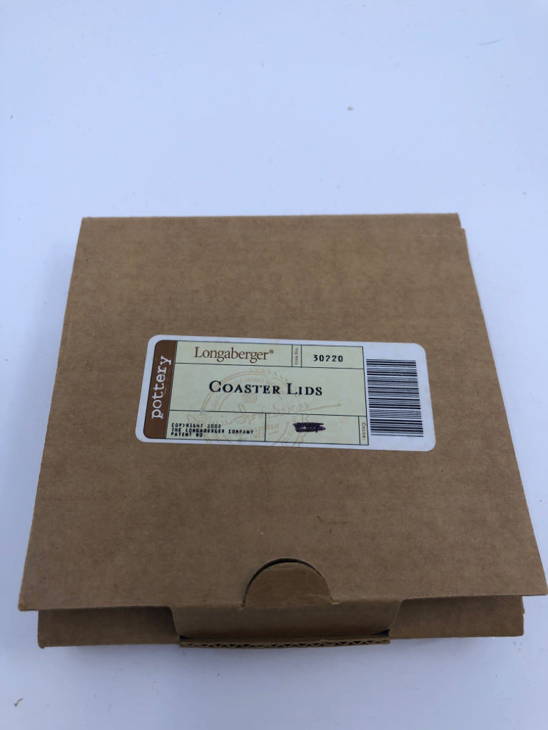 NIB COASTER LID GREEN LONGABERGER
