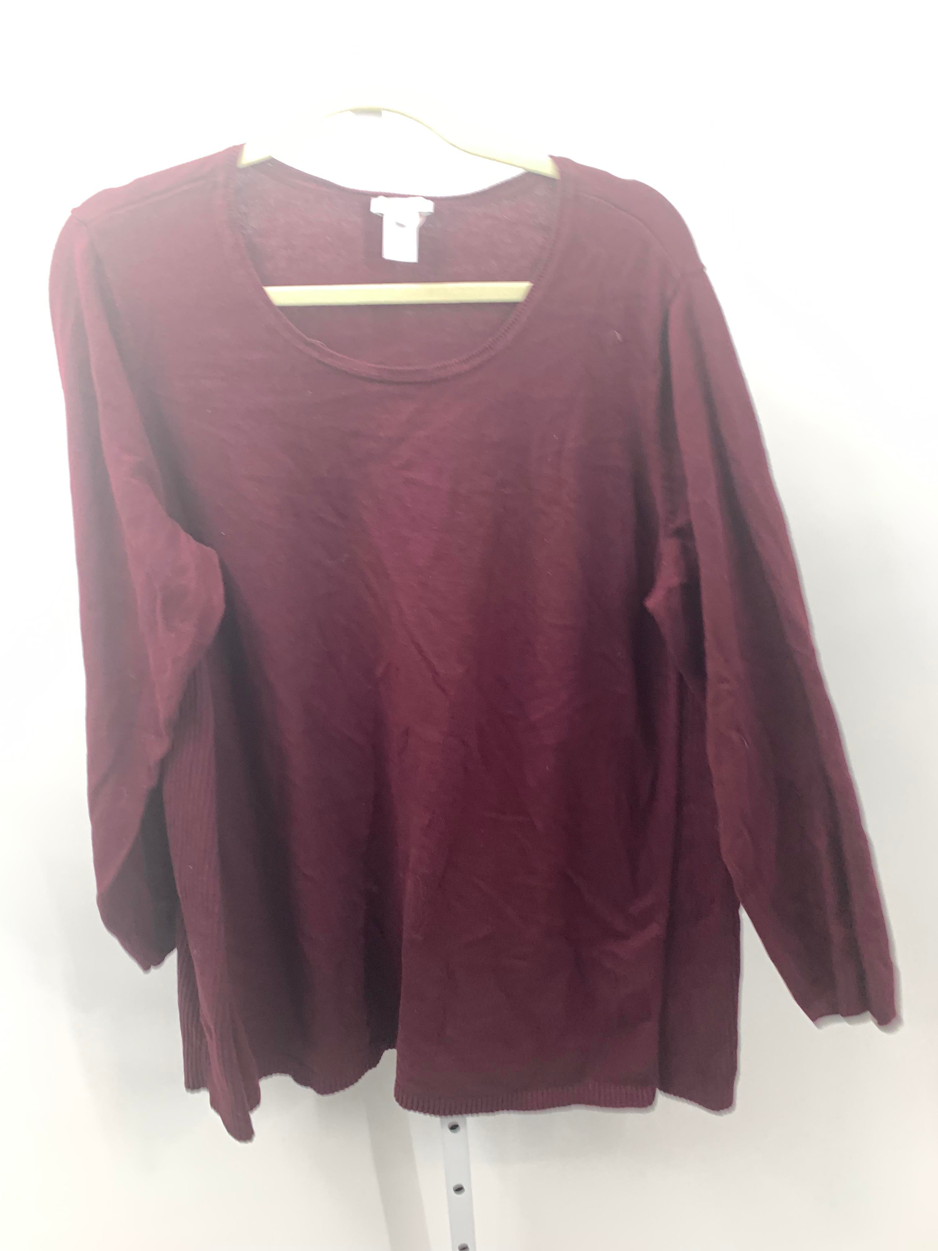 JJ Always Size 2X Womens Long Slv Sweater