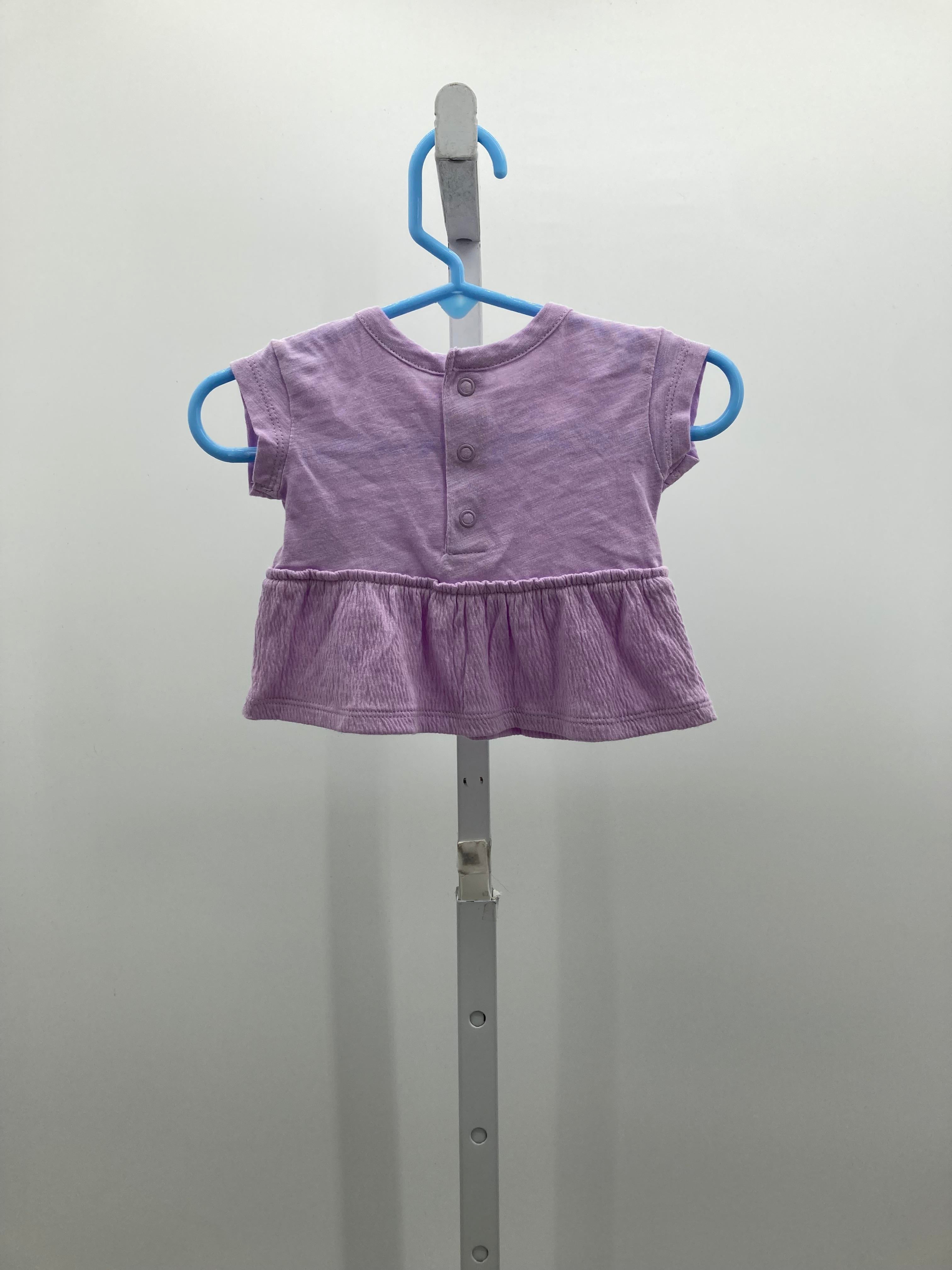 Carters Size Newborn Girls Short Sleeve Shirt