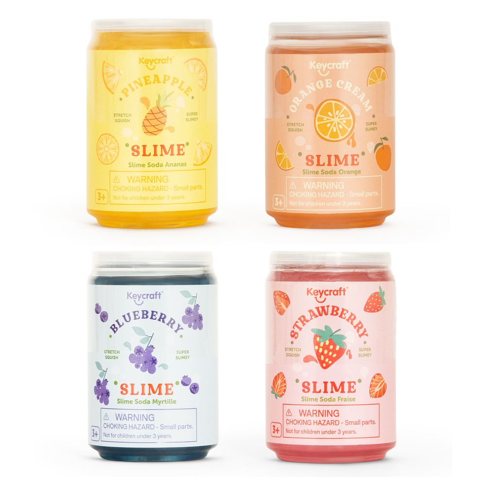 New - Soda Slime Cans
