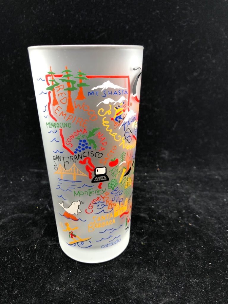 CALIFORNIA FROSTED TUMBLER.